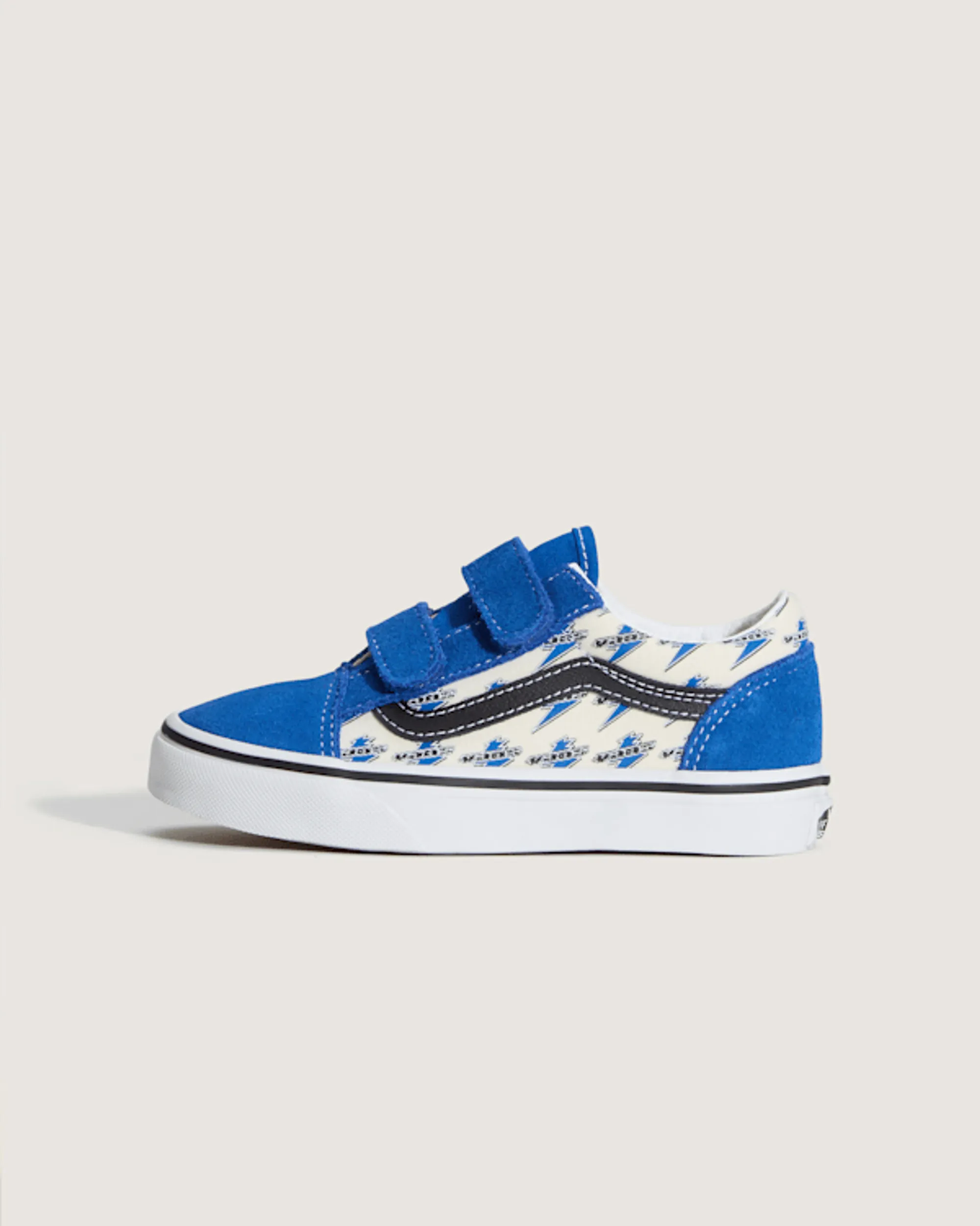 Vans - Kids Old Skool V Shoes (4-8 Years), Blue
