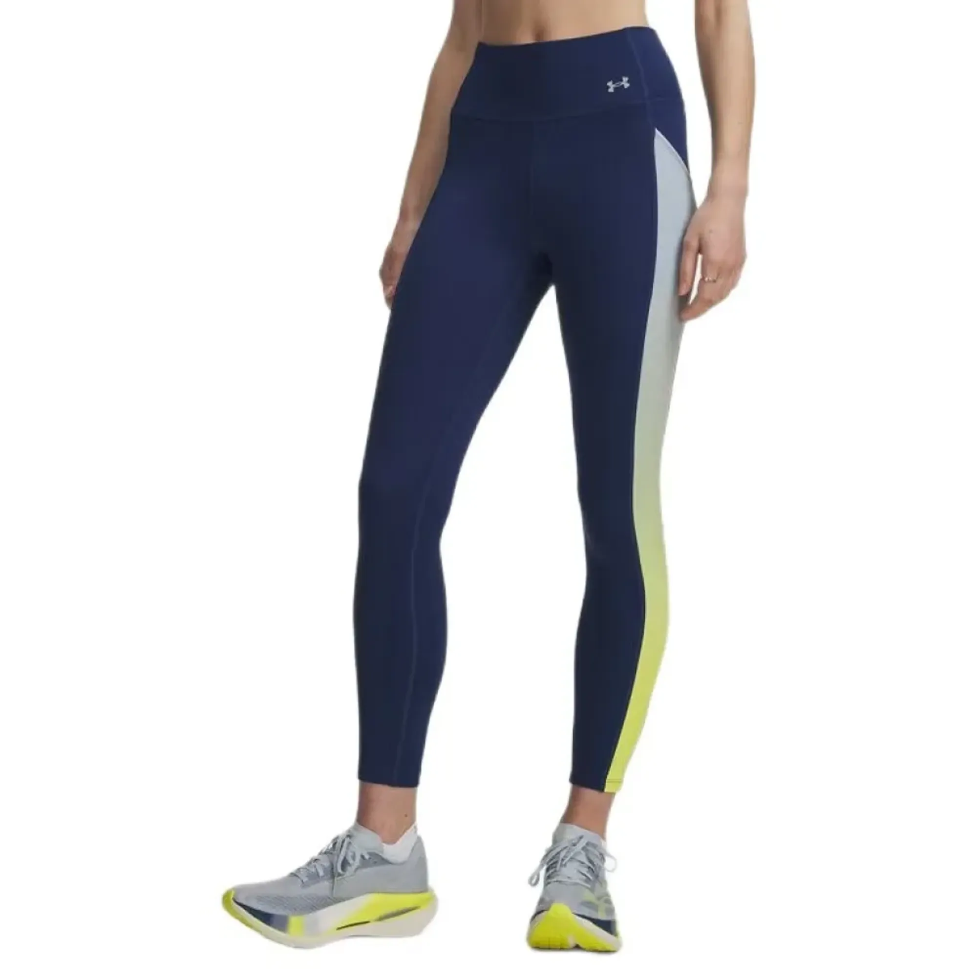 Under Armour  Velociti Printed Women's Ankle Tights Blackout Navy / Flash Light / Reflective L