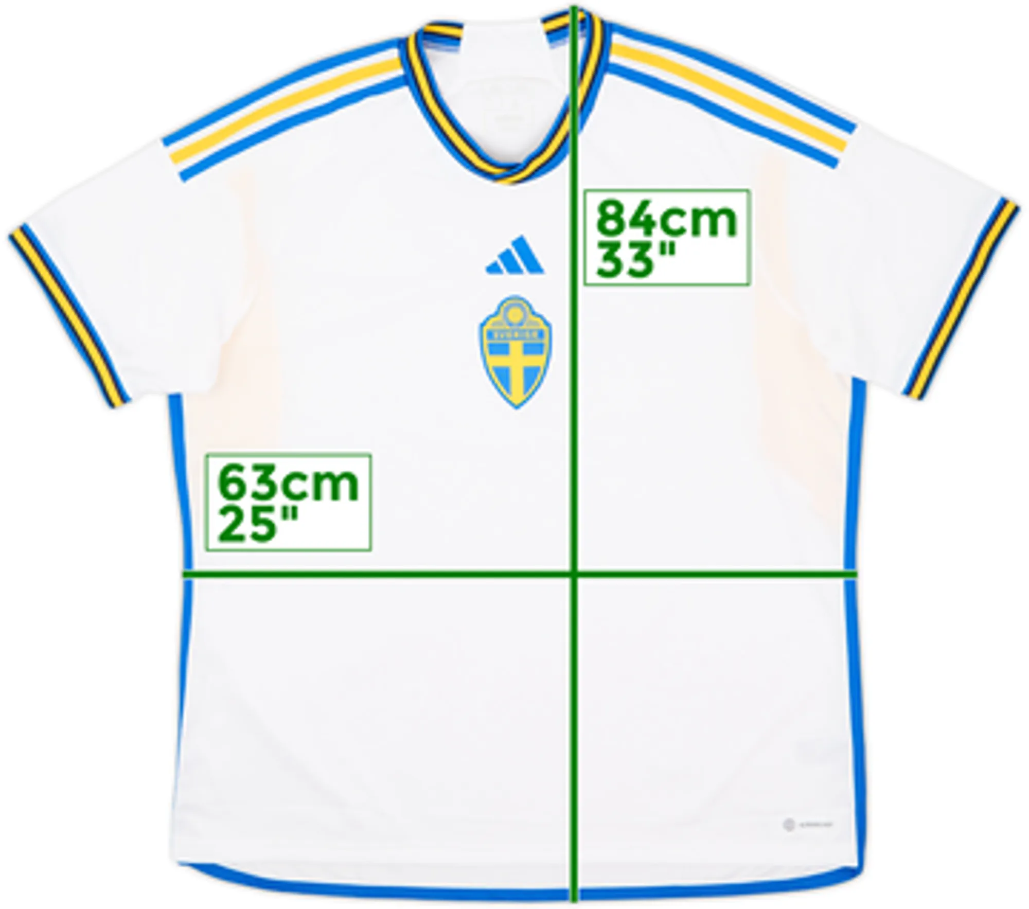 2022-23 Sweden Away Shirt - 8/10 - (XXL)