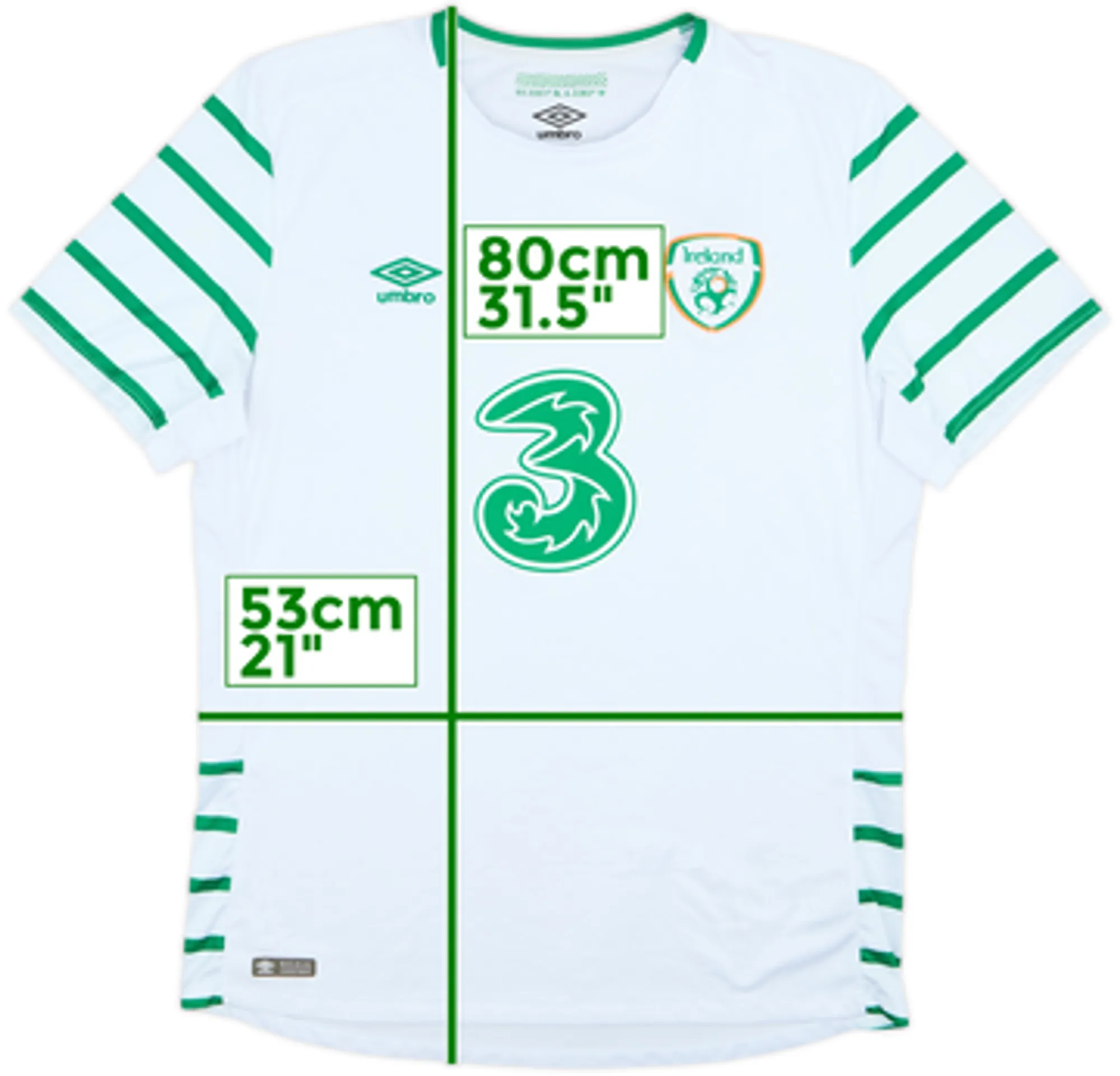 2016-17 Ireland Away Shirt - 8/10 - (XL)