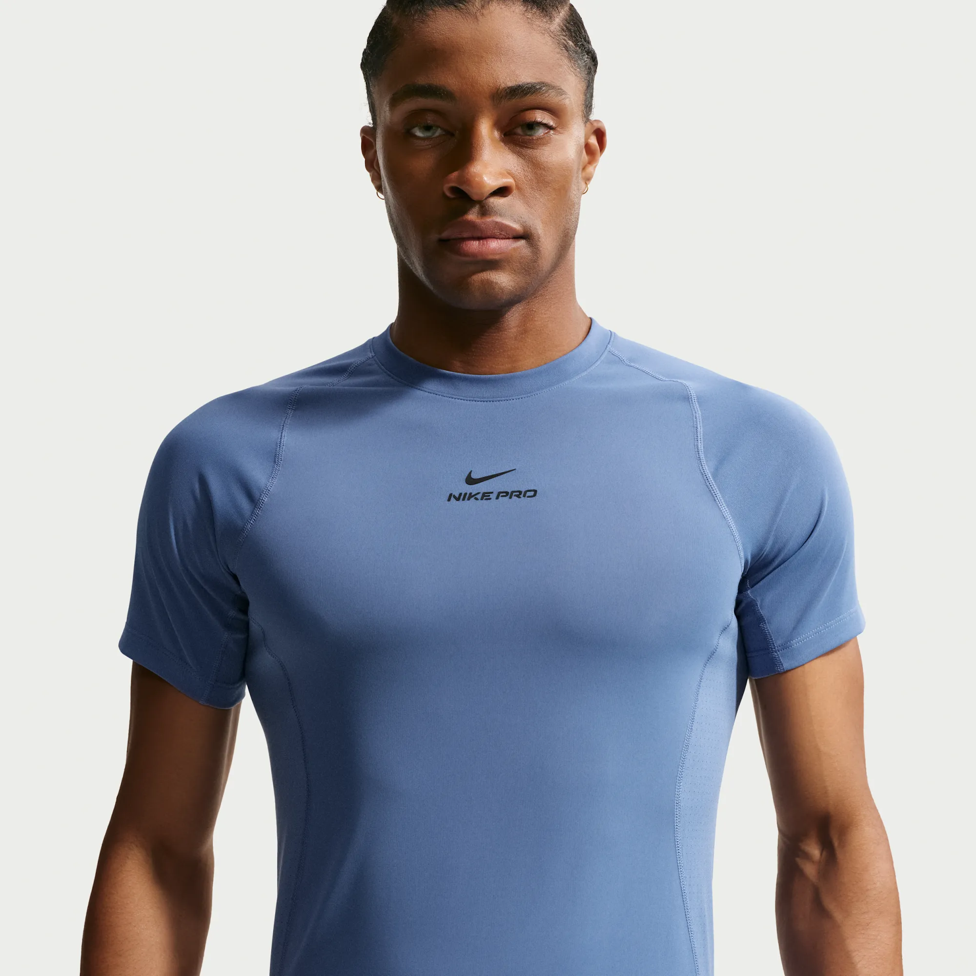 Nike Pro Training Men's Dri-FIT Short-Sleeve Top - Indigo Storm