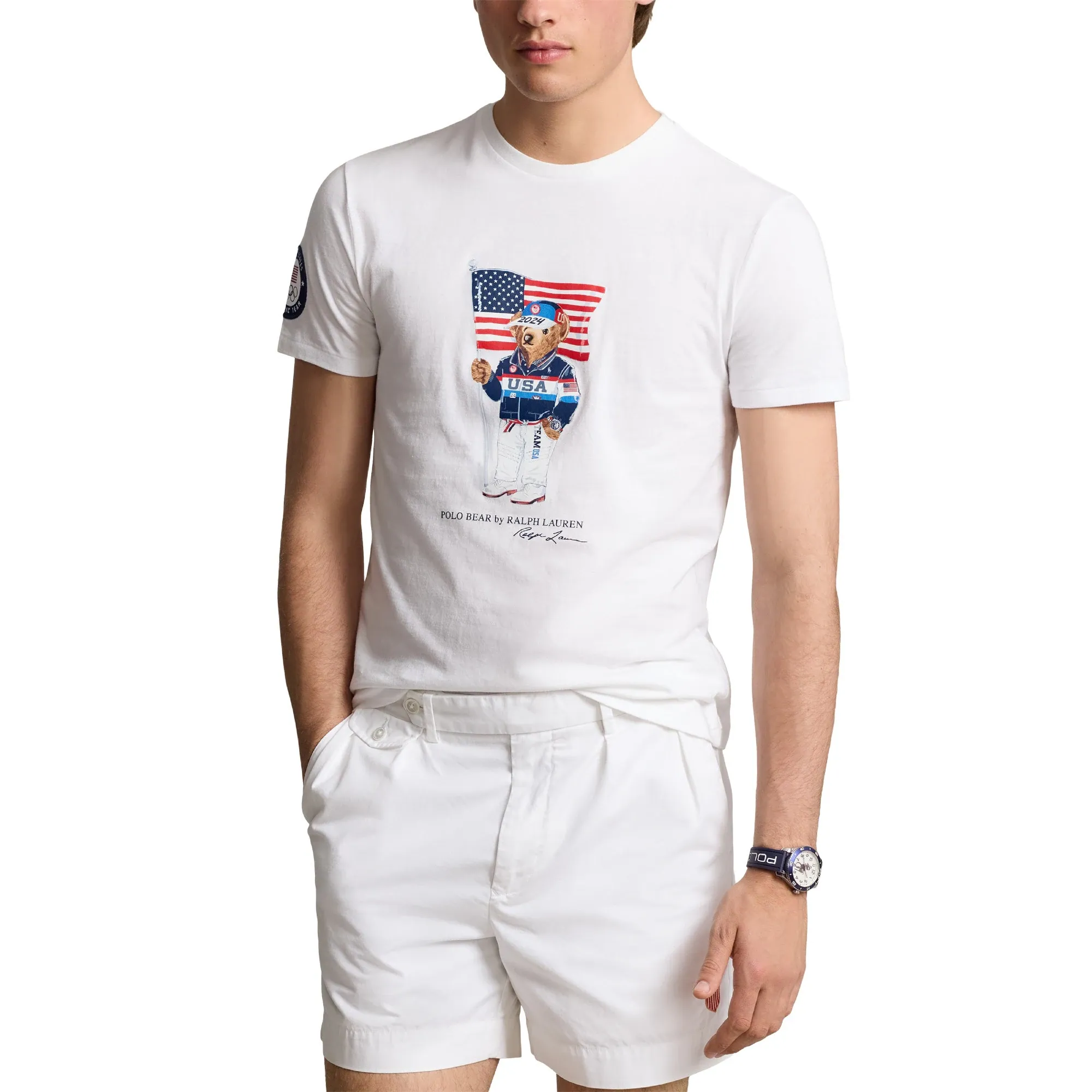 Paris 2024 Olympics Team USA Ralph Lauren Bear T-Shirt