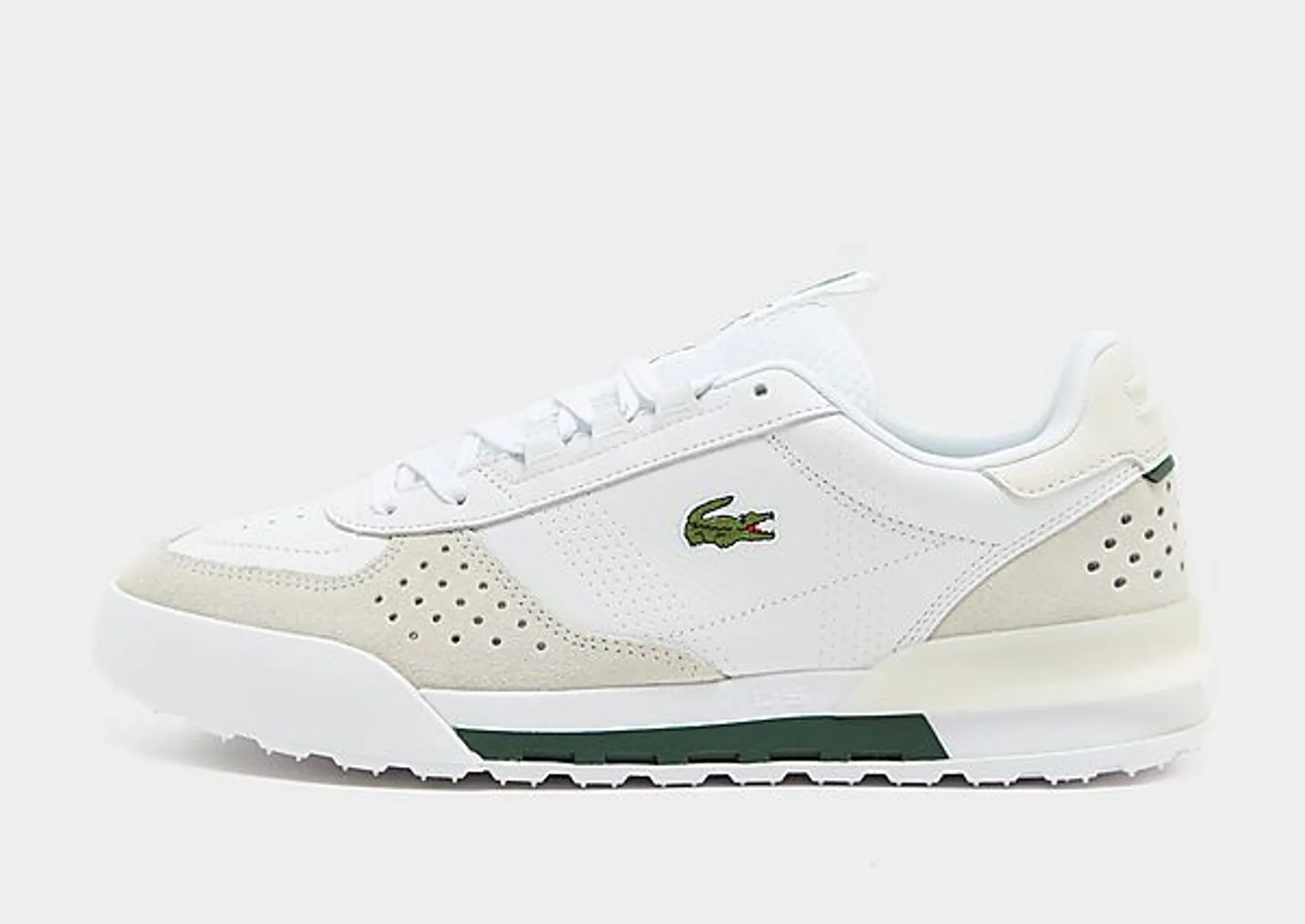 Lacoste Men’s Slam Break Leather Sneakers - White & Off White