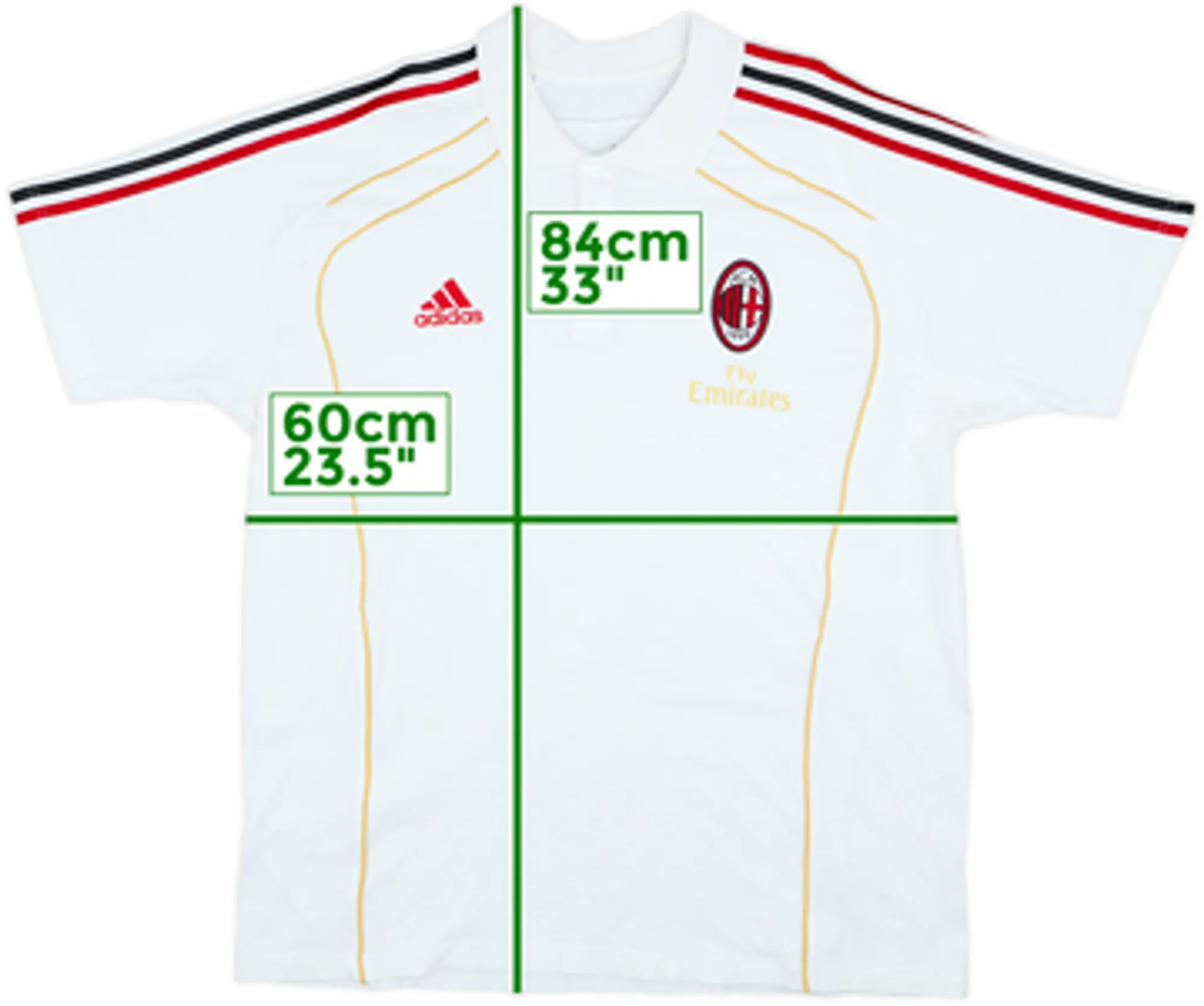 2010-11 AC Milan adidas Polo Shirt - 6/10 - (XXL)