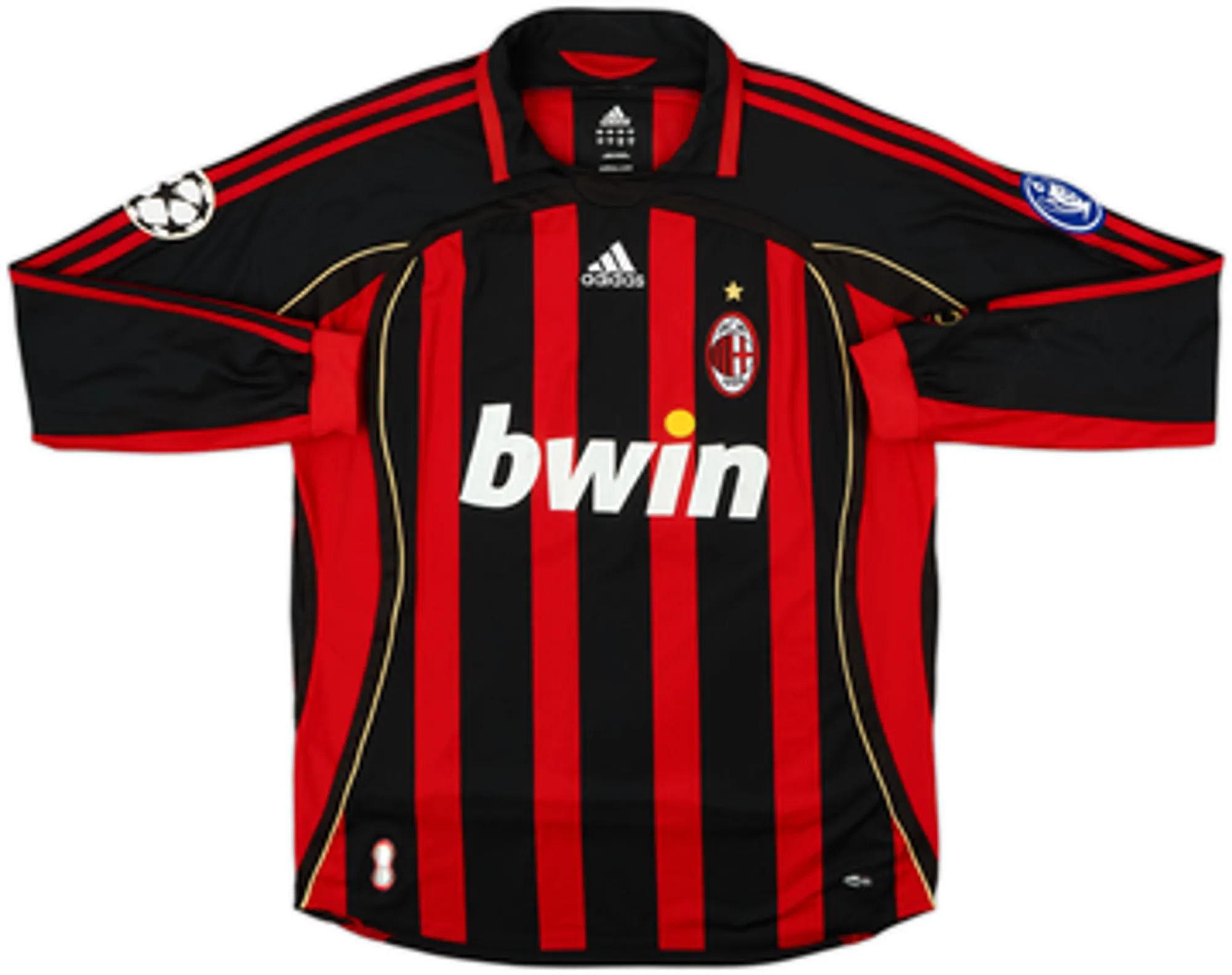 2006-07 AC Milan Home L/S Shirt Kaka #22 - 6/10 - (L)