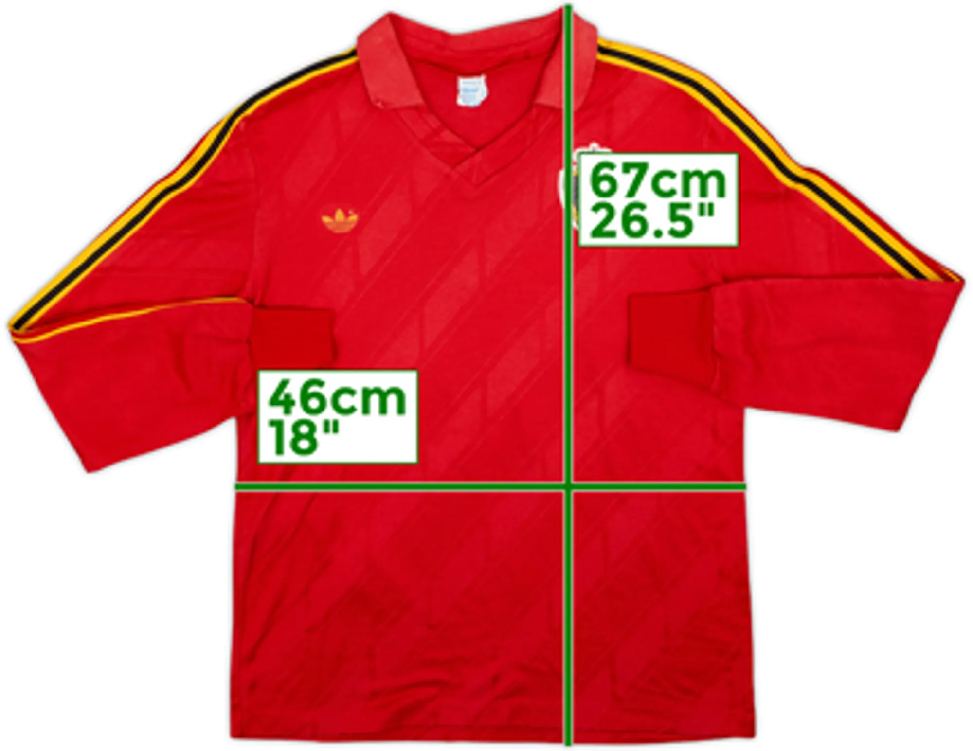 1986-90 Belgium Home L/S Shirt - 8/10 - (S)