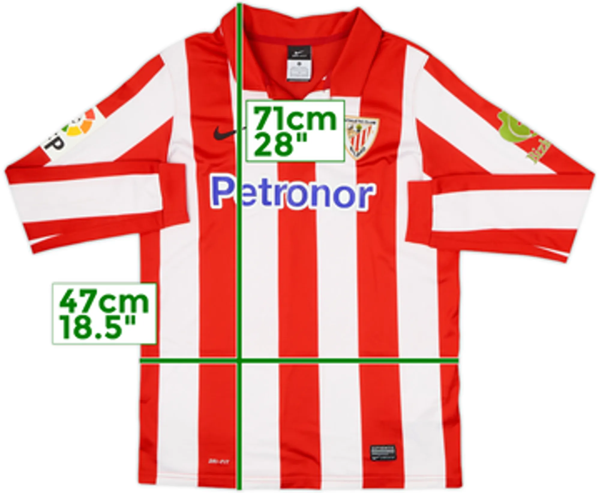 2013-14 Athletic Bilbao Home L/S Shirt - 6/10 - (XL.Boys)