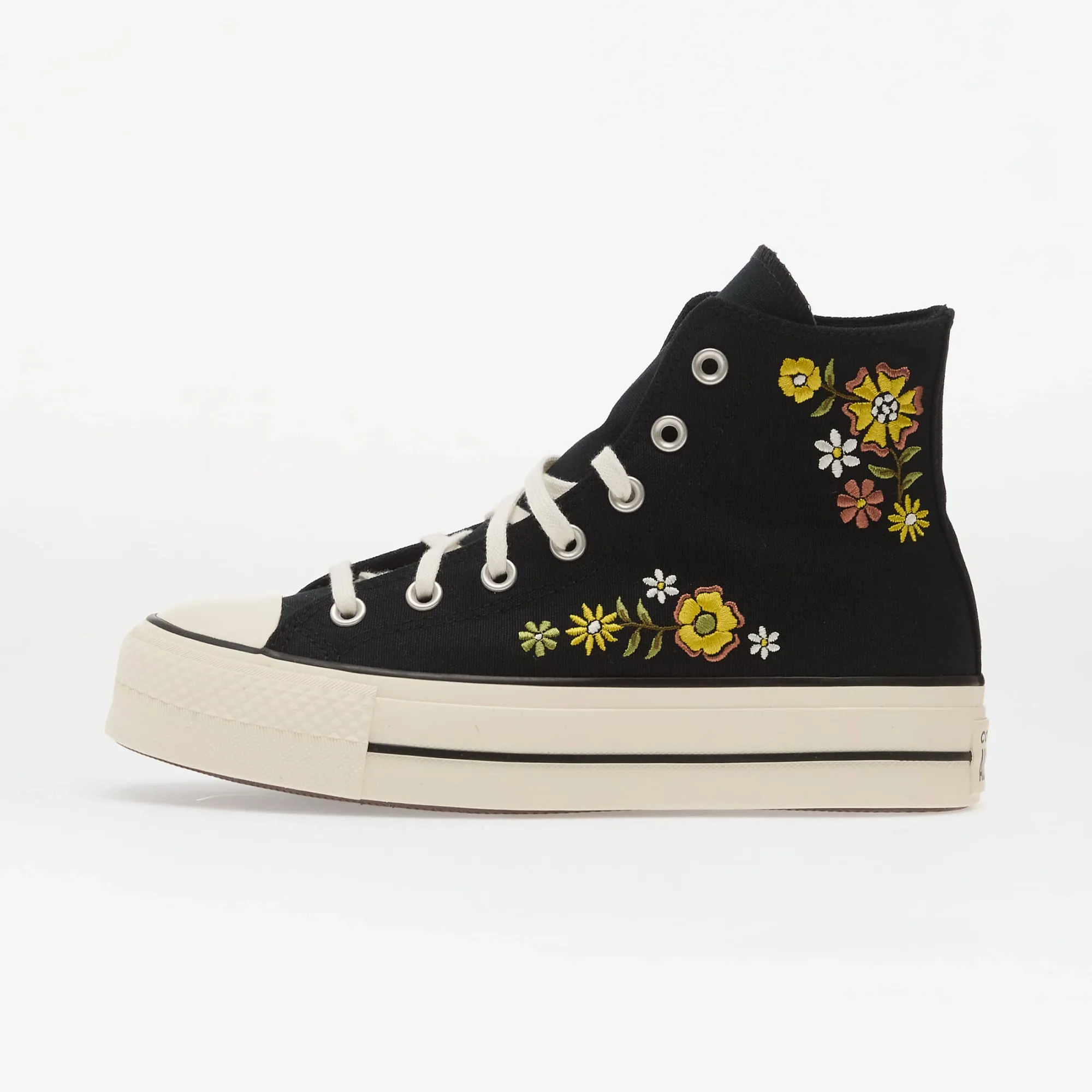 Sneakers Chuck Taylor All Star Lift Embroidered Flowers - Converse Black/ Egret/ Bright Outlook Eur 37