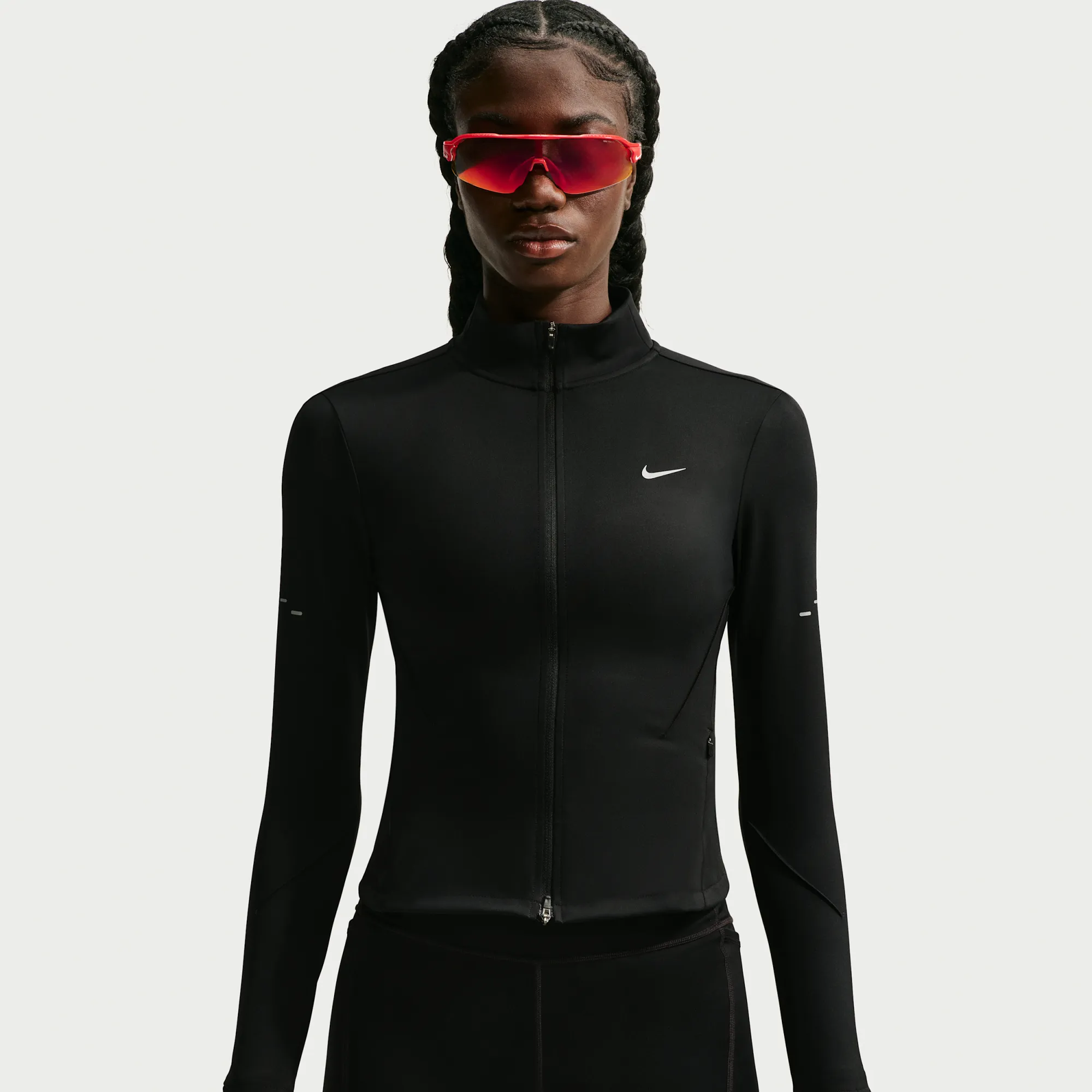 Nike Swift Women's Dri-FIT Full-Zip Running Jacket - Black