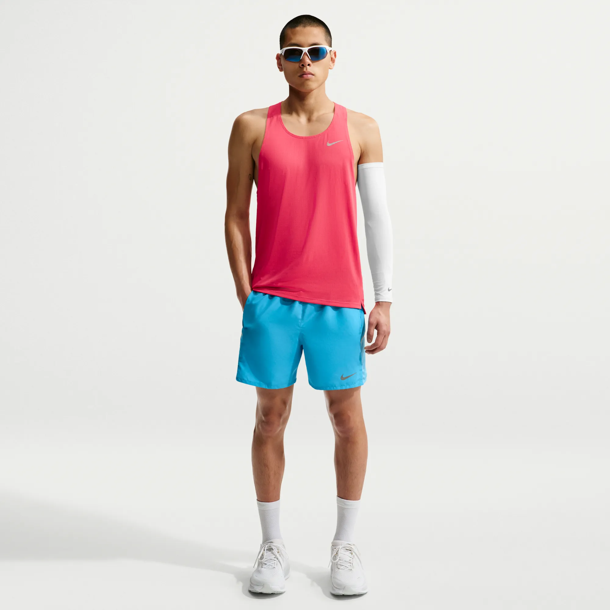 Nike Miler Dri-FIT 12. Brief-Lined Running Shorts - Blue