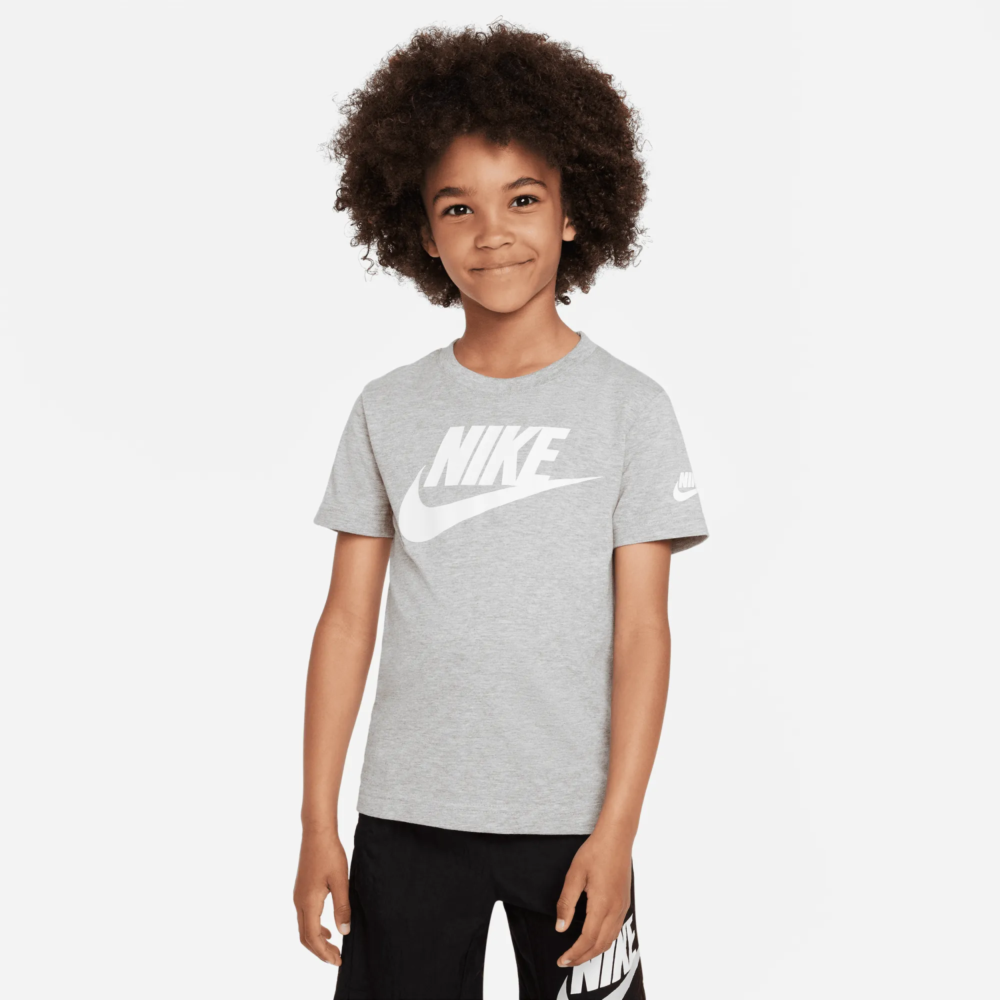Nike Younger Kids' Futura Evergreen T-Shirt - Grey