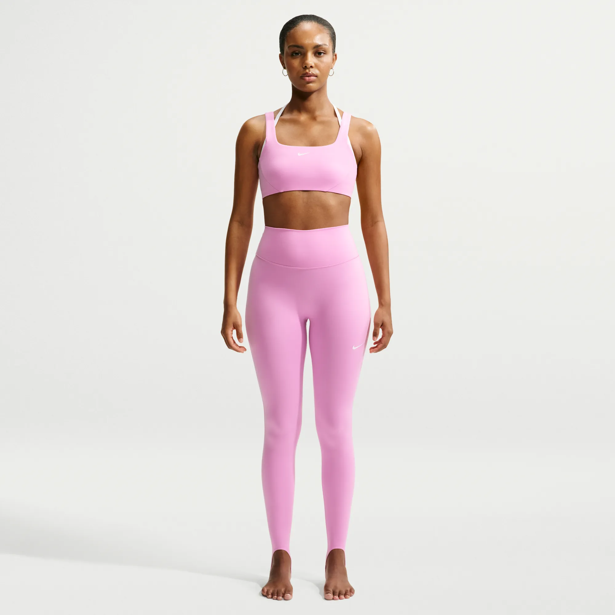 Nike One Women's High-Waisted Full-Length Stirrup Leggings - Pink