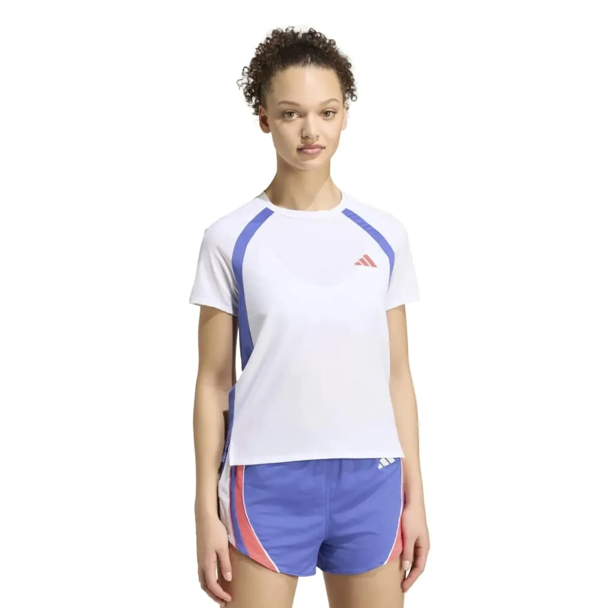 adidas adizero Archive Running shirt Women - white, blue