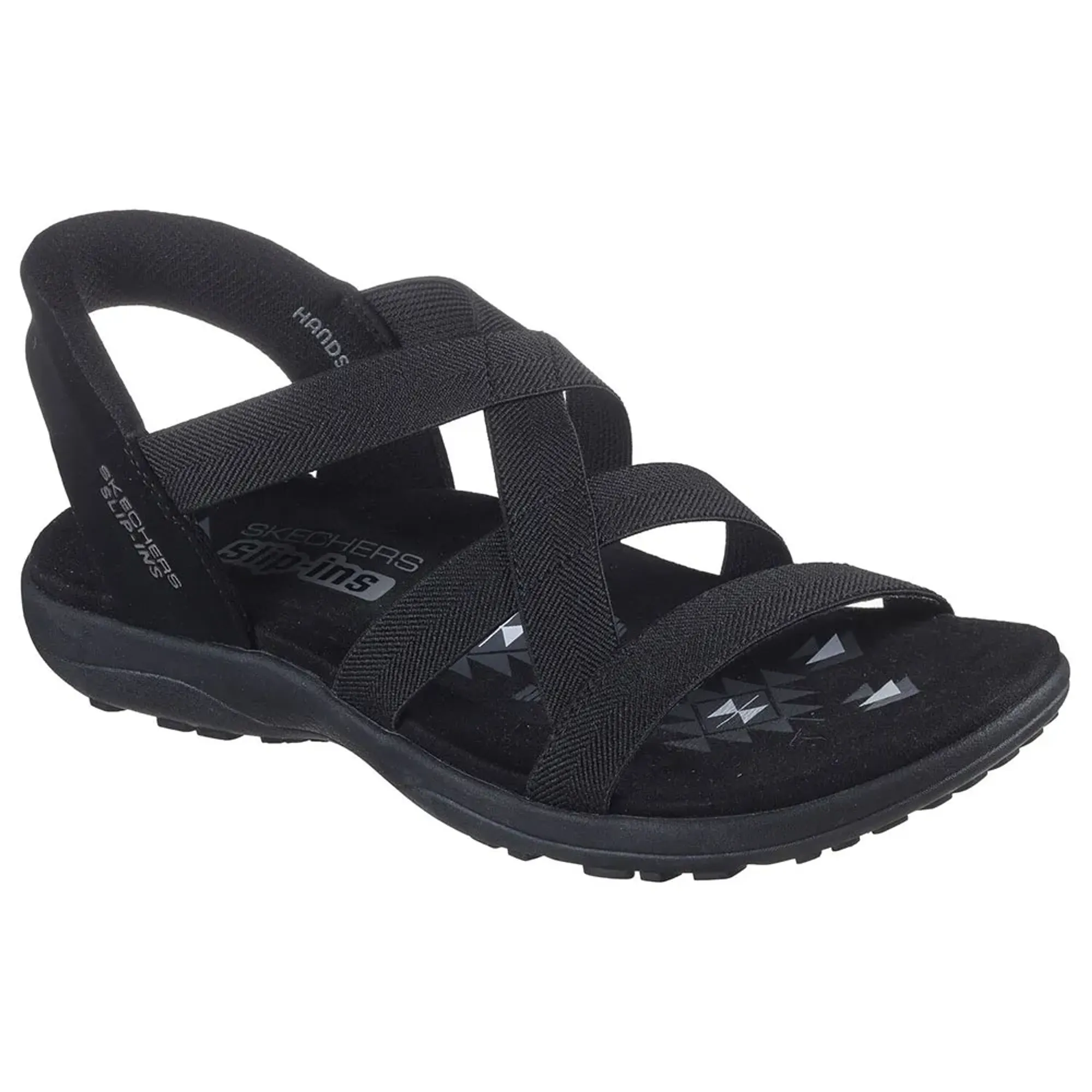 Skechers Women's Slip-ins: Reggae Slim - Stretch Flex Sandals in Black