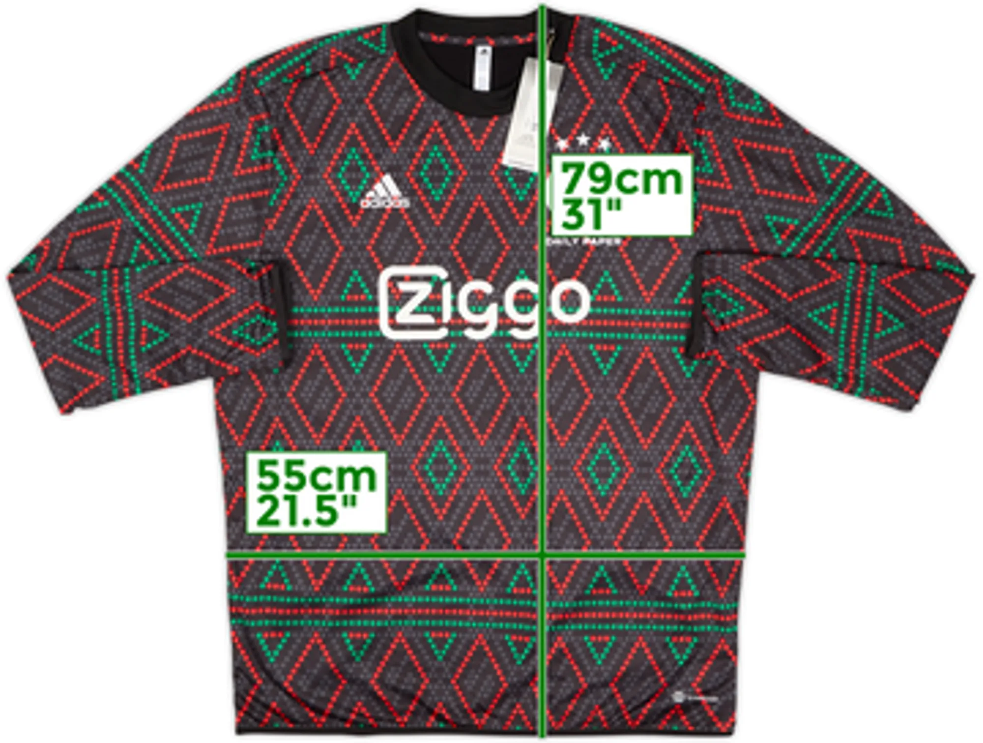 2022-23 Ajax adidas x Daily Paper Sweat Top (L)