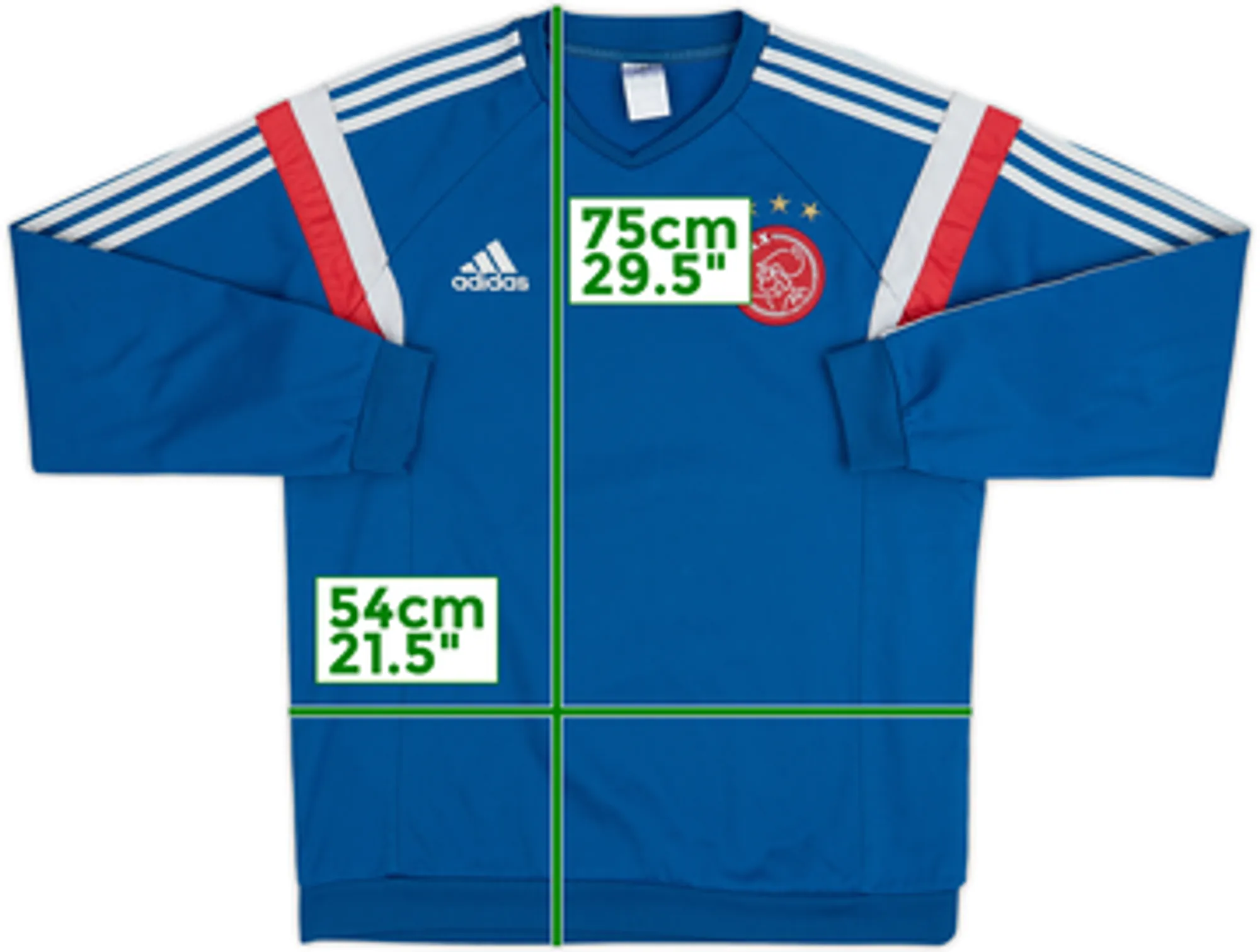 2014-15 Ajax adidas Sweat Top - 5/10 - (L)