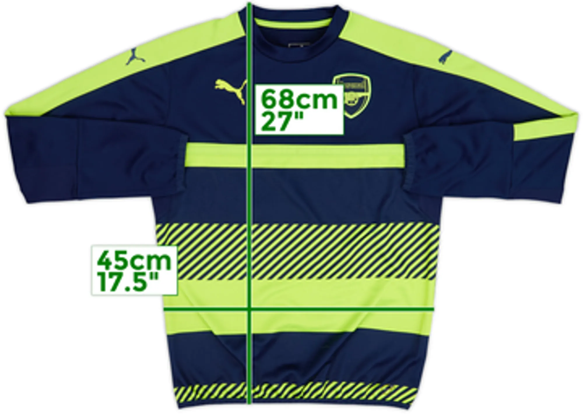 2016-17 Arsenal Puma Sweat Top - 6/10 - (S)