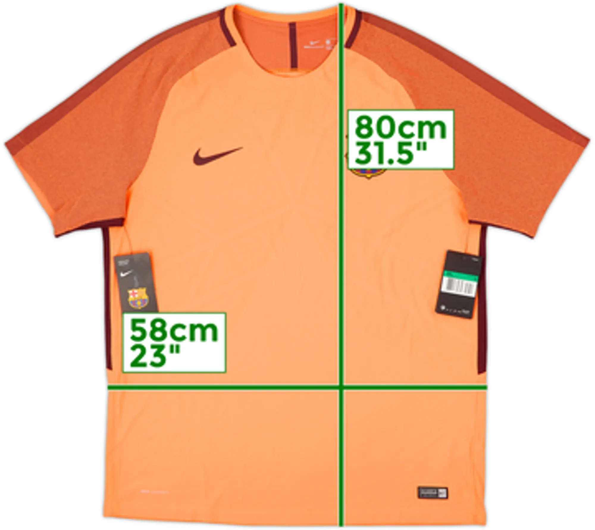 2017-18 Barcelona Nike Aeroswift Training Shirt (XL)