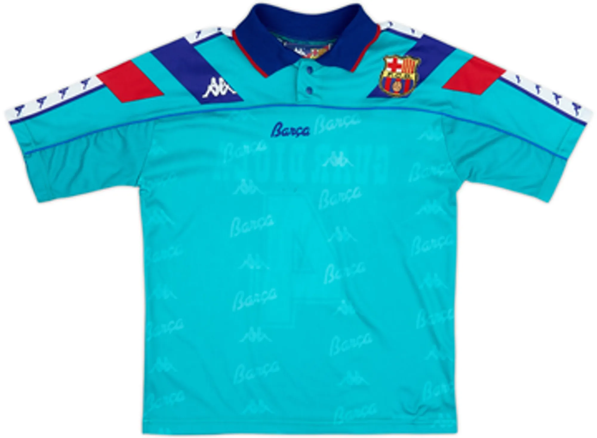 1992-95 Barcelona Away Shirt Guardiola #4 - 8/10 - (L.Boys