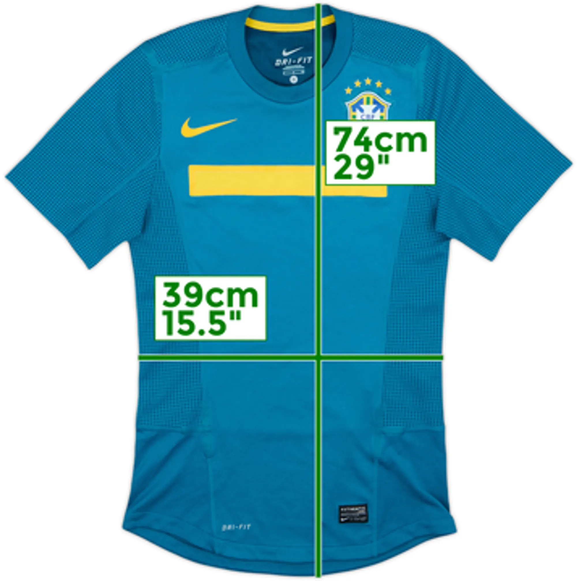 2011 Brazil Authentic Away Shirt - 8/10 - (S)