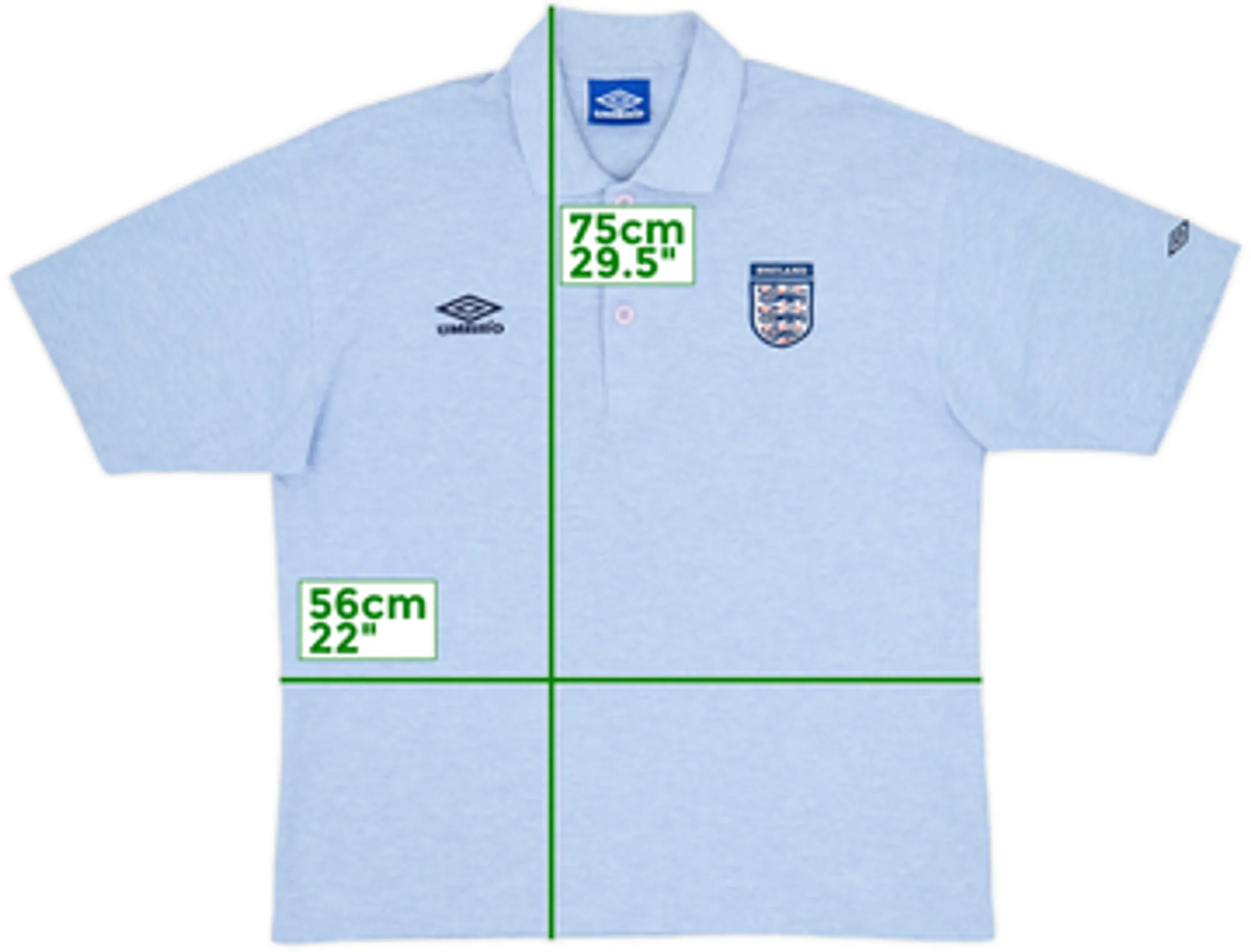 1998-99 England Umbro Polo Shirt - 9/10 - (L)