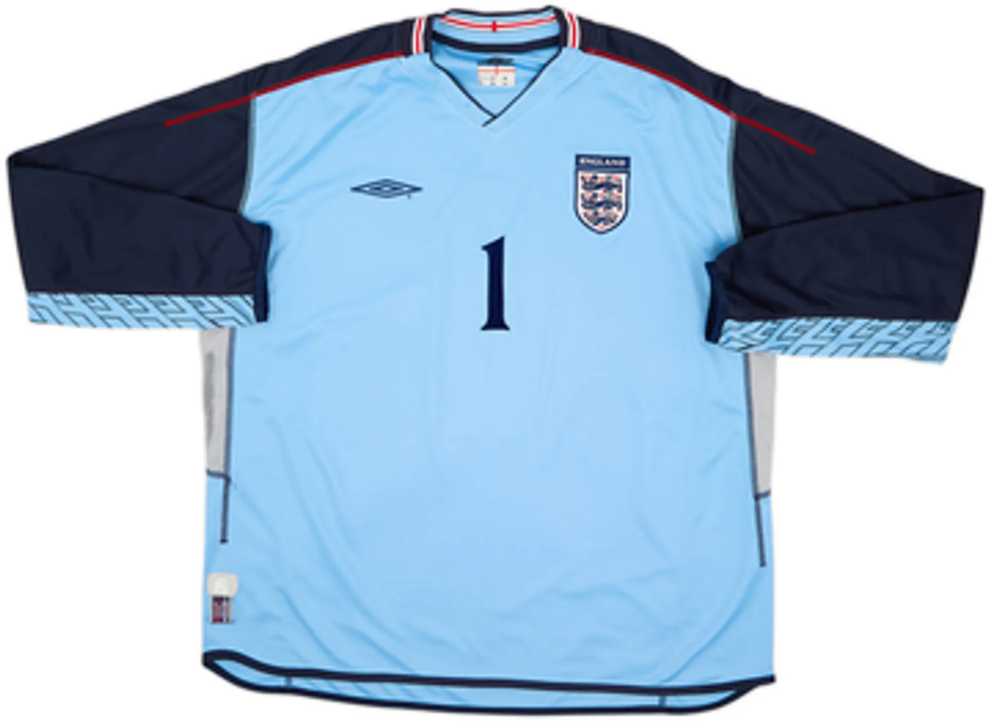 2002-03 England GK Shirt Seaman #1 - 9/10 - (XXL)