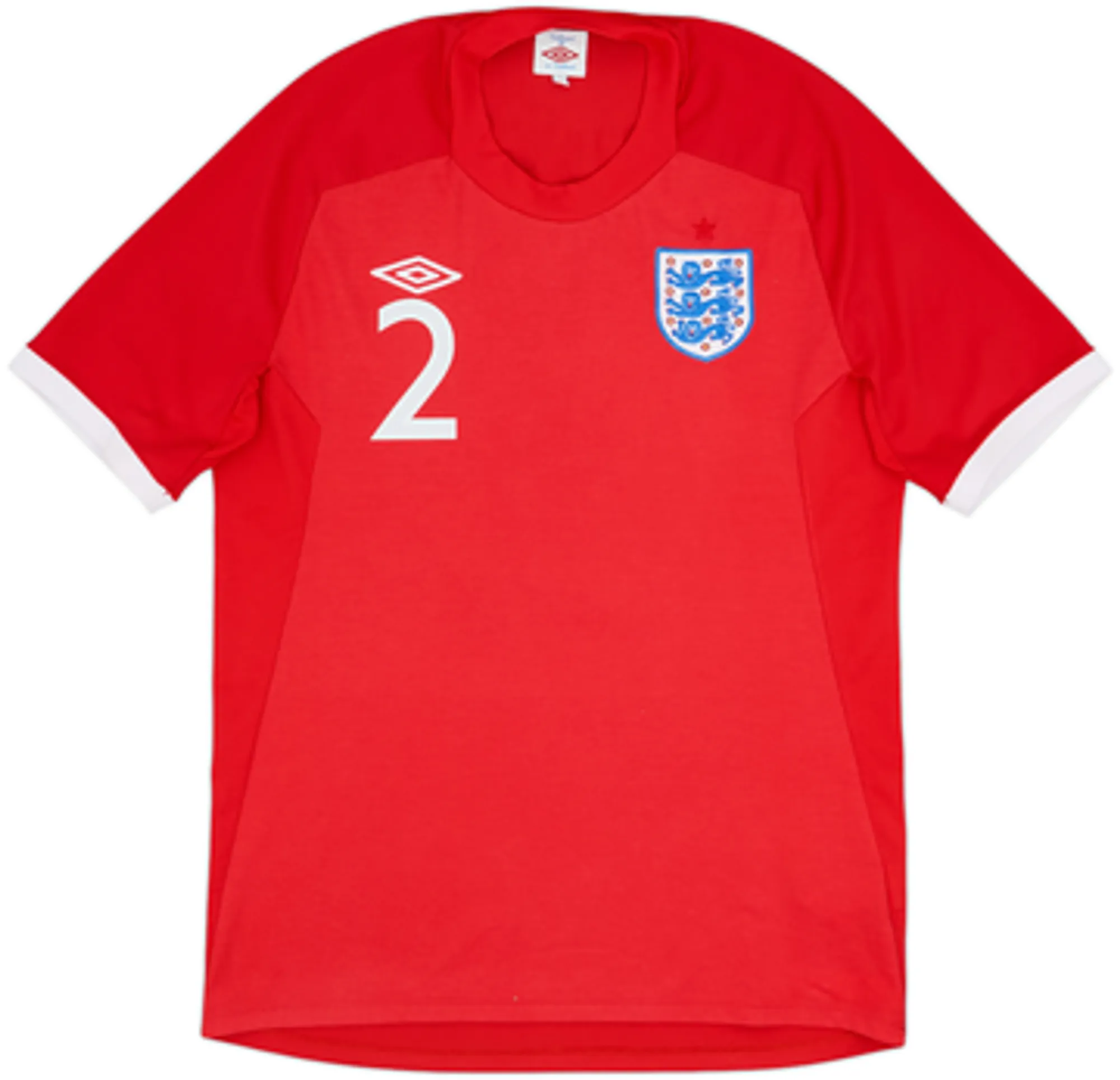 2010-11 England Away Shirt Johnson #2 - 6/10 - (M)