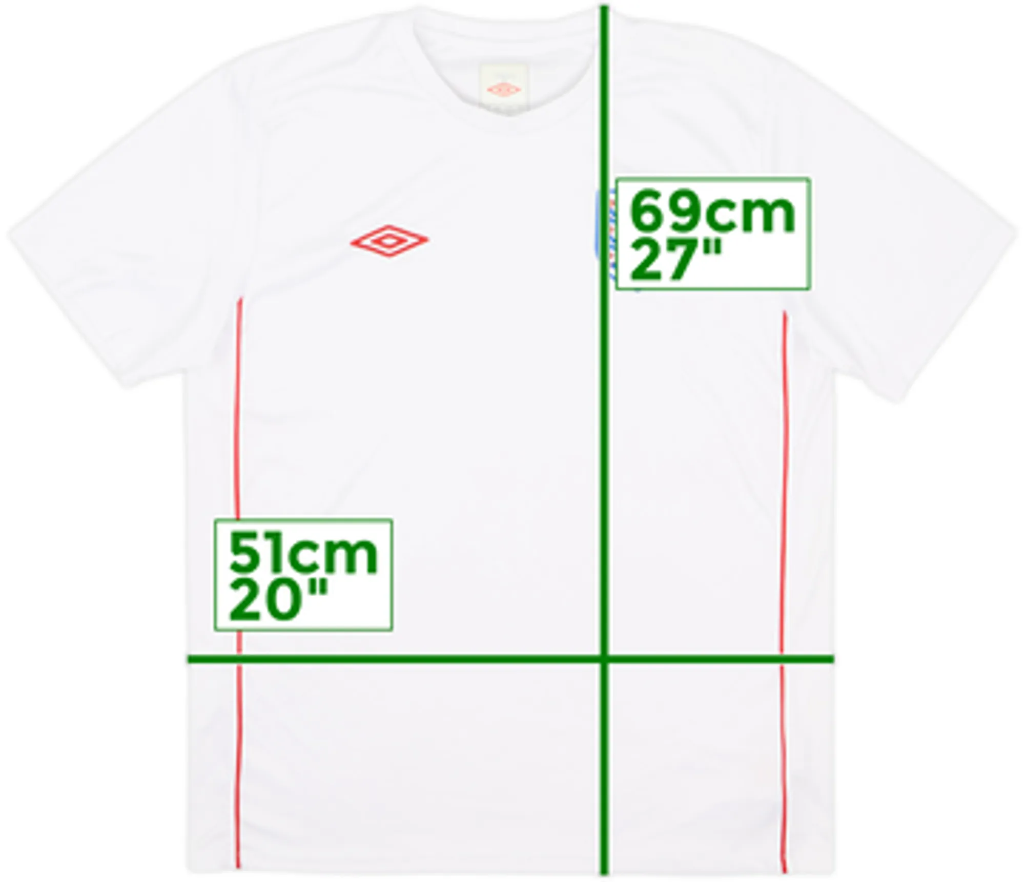 2010-12 England Umbro Training Shirt - 7/10 - (L)