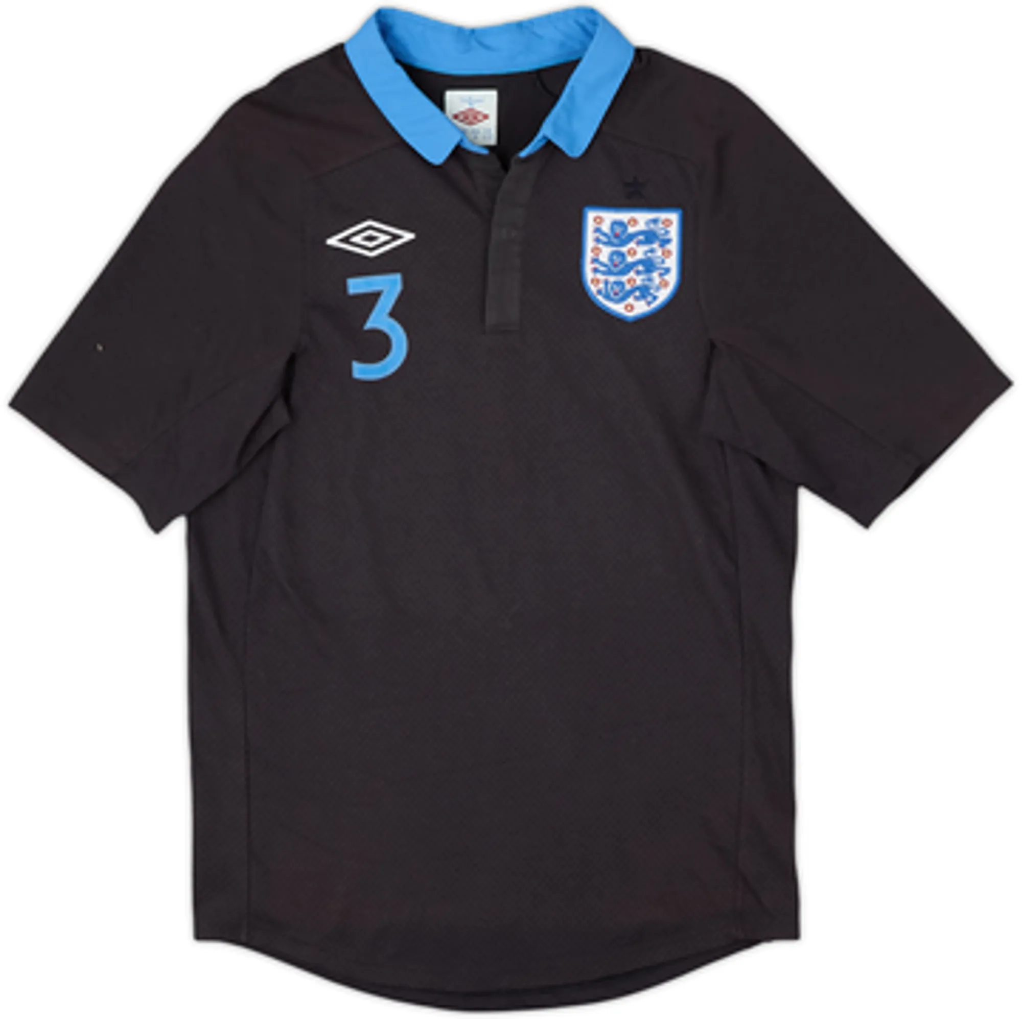 2011-12 England Away Shirt Baines #3 - 6/10 - (S)