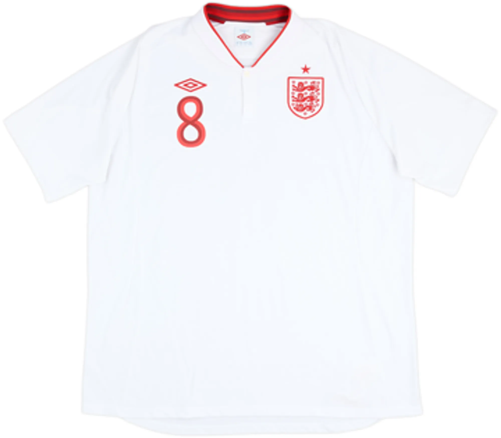 2012-13 England Home Shirt Lampard #8 - 9/10 - (3XL)