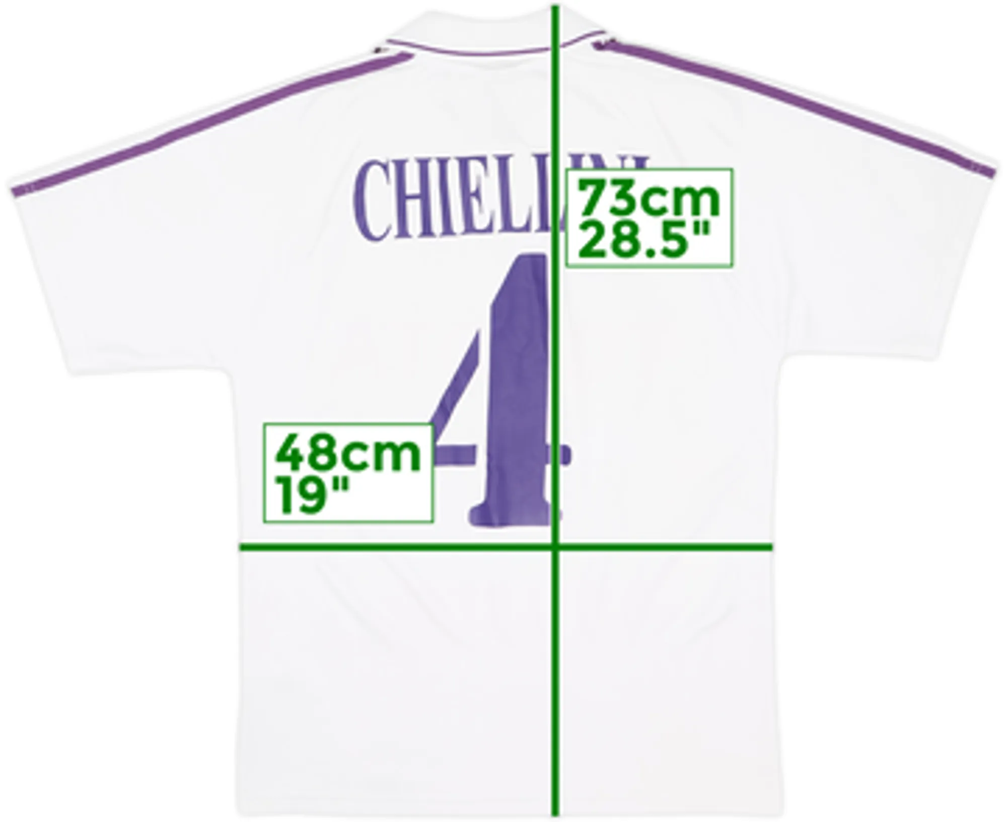 2004-05 Fiorentina Away Shirt Chiellini #4 - 8/10 - (M)