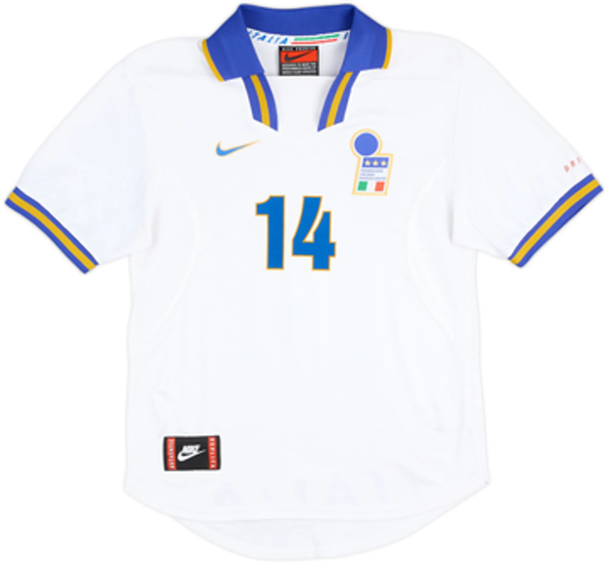 1996-97 Italy Away Shirt Del Piero #14 - 6/10 - (S)