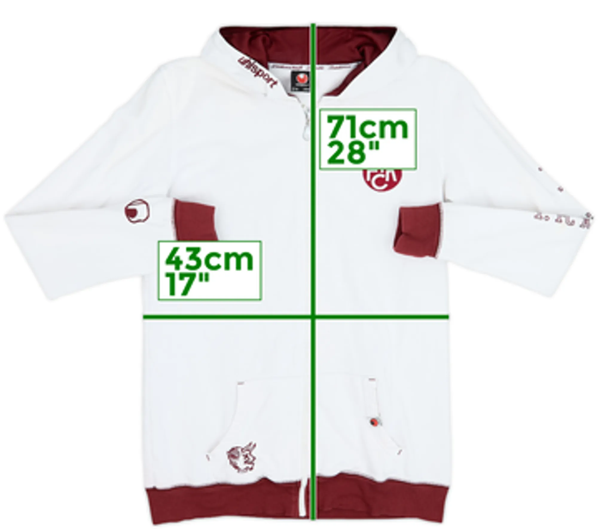 2011-12 Kaiserslautern Uhlsport Hooded Track Jacket - 6/10 - (M)