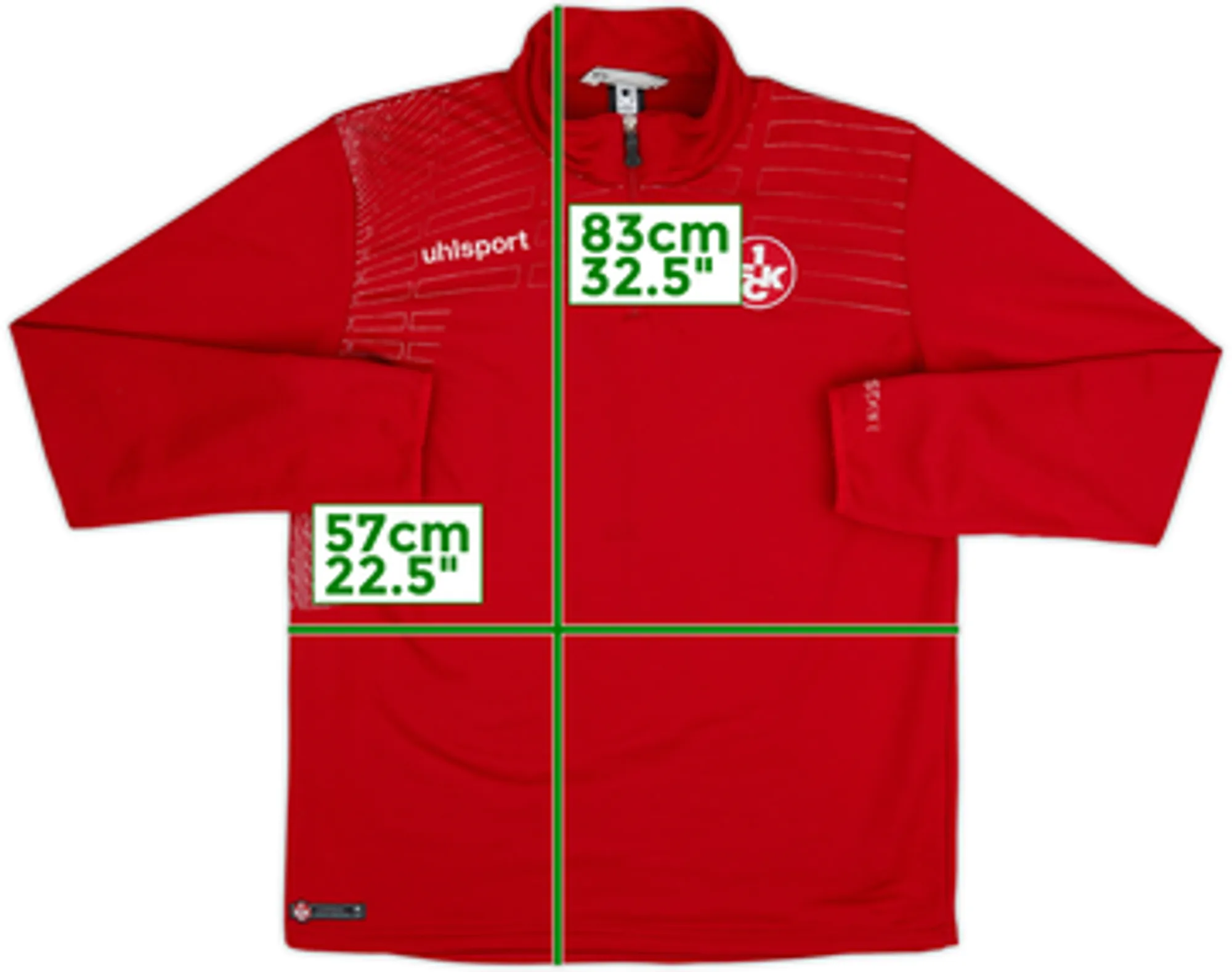 2013-14 Kaiserslautern Uhlsport 1/4 Zip Training Top - 5/10 - (XL)