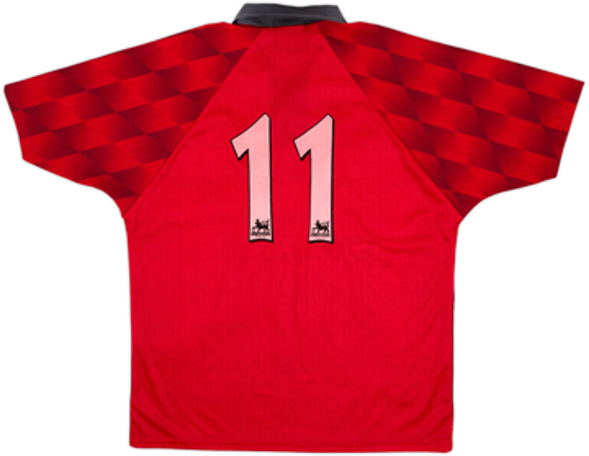 1996-98 Manchester United Home Shirt #11 - 7/10 - (L