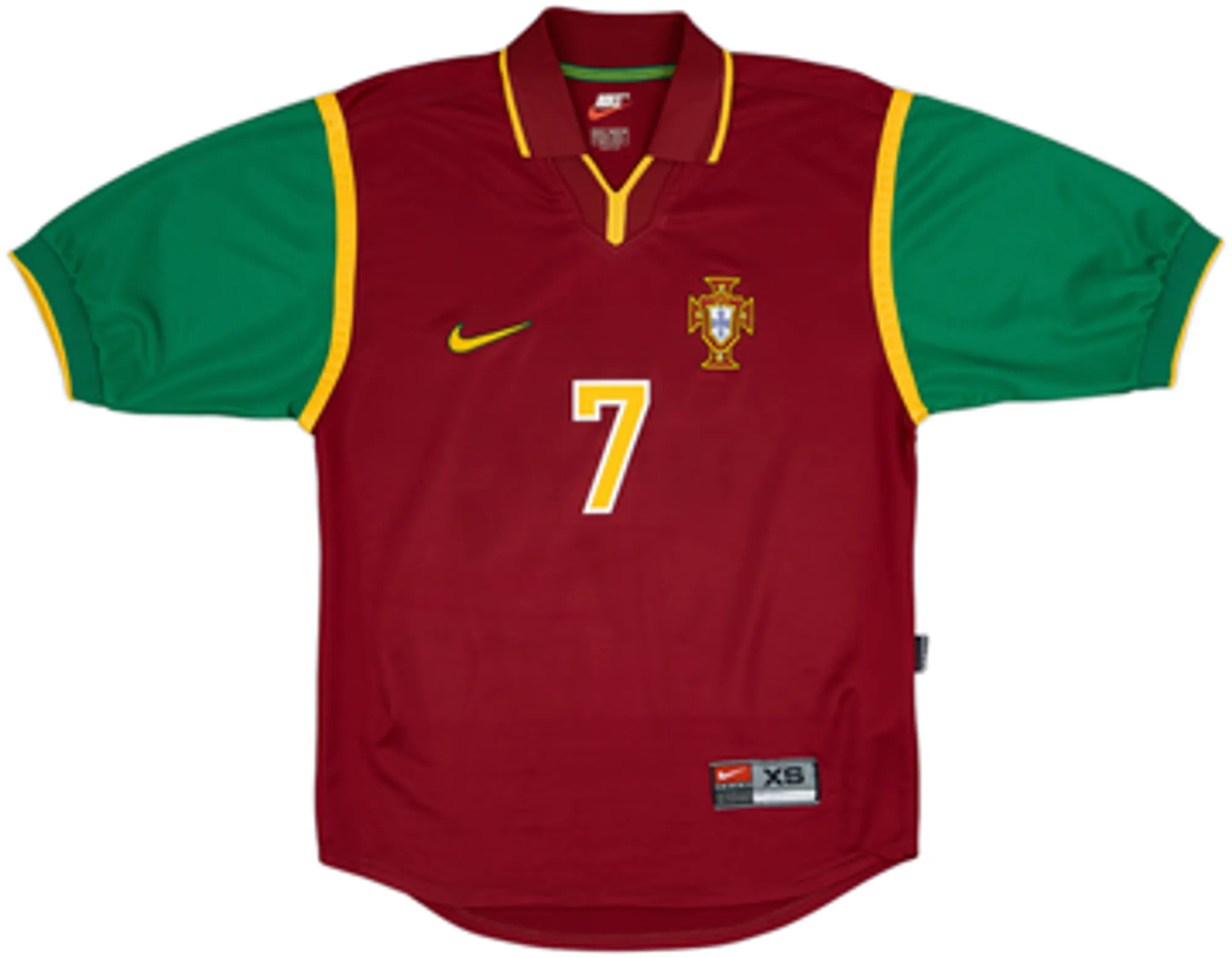 1999-00 Portugal Home Shirt Figo #7 - 10/10 - (XS)