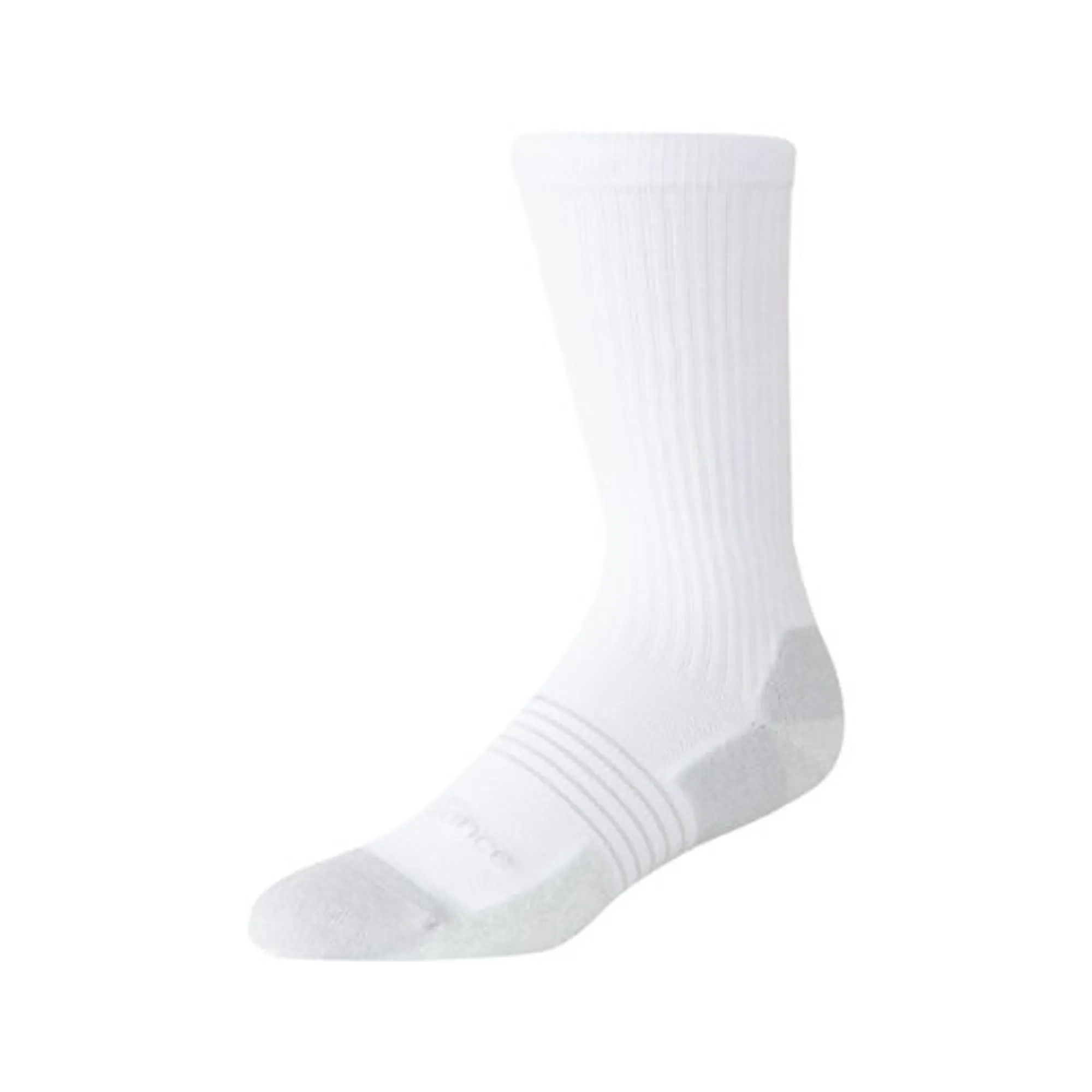 New Balance Unisex Pro Numeric Crew Socks 1 Pair in White Polyester
