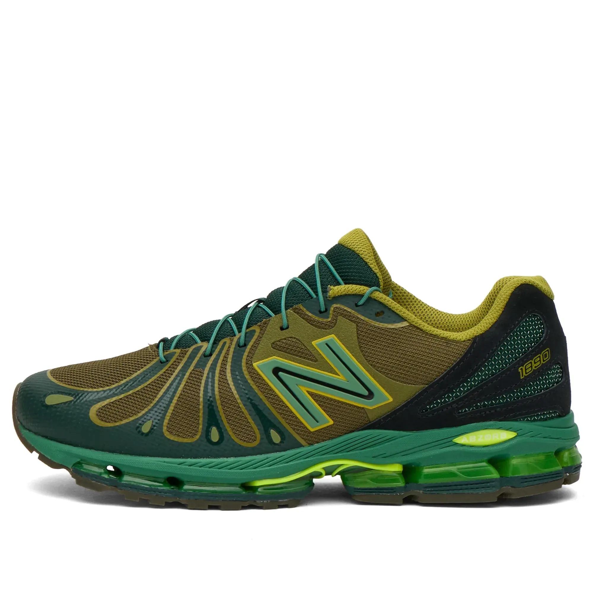 New Balance Unisex Abzorb 1890 in Green/Brown Synthetic