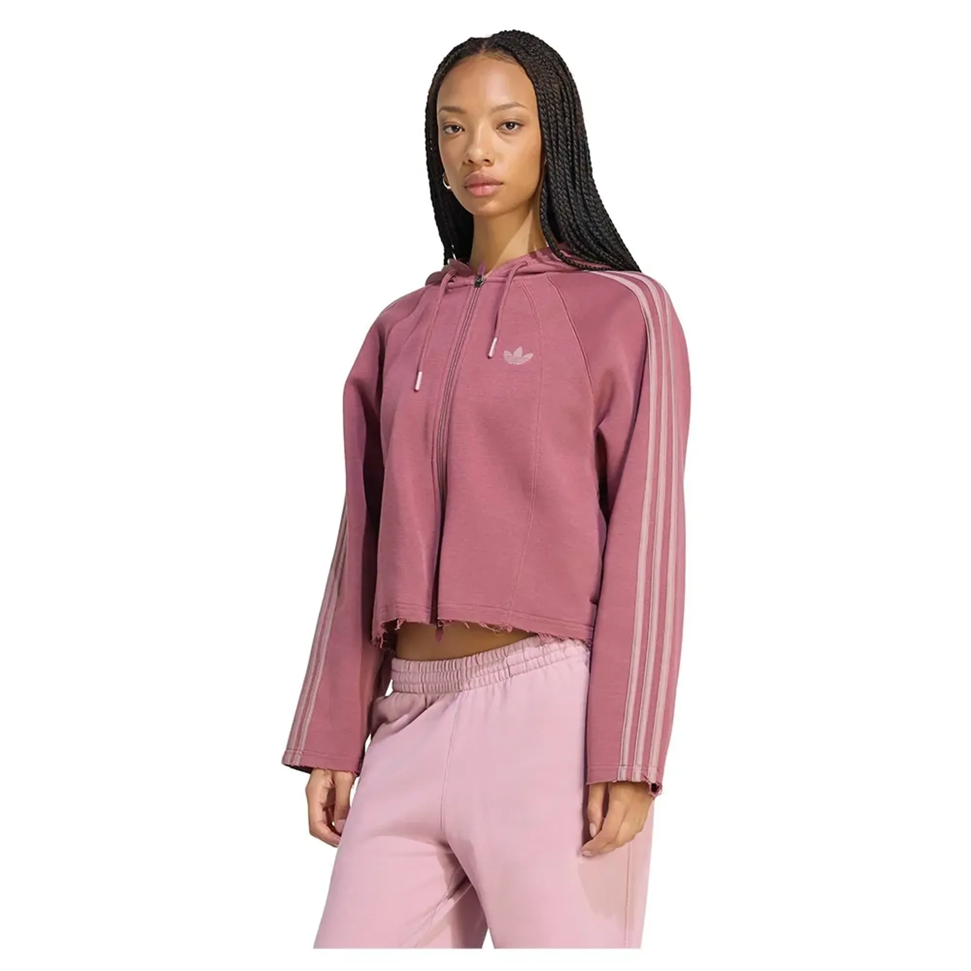 Adidas Originals Sst 2.0 Cropped Full Zip Sweatshirt
