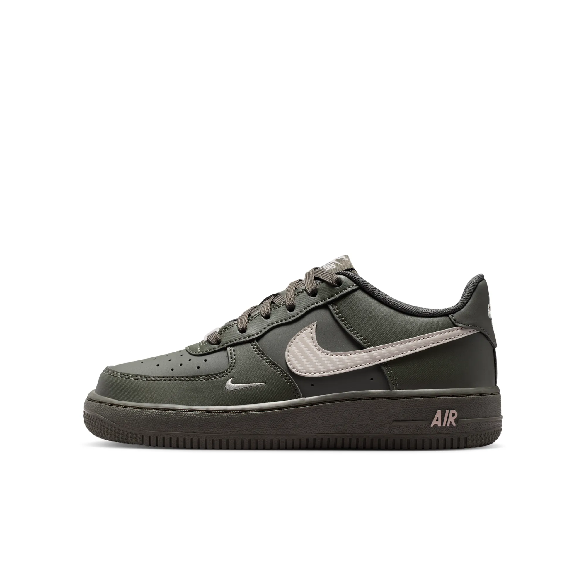 Nike Air Force 1 Tech Essential Older Kids' Shoes - Grey