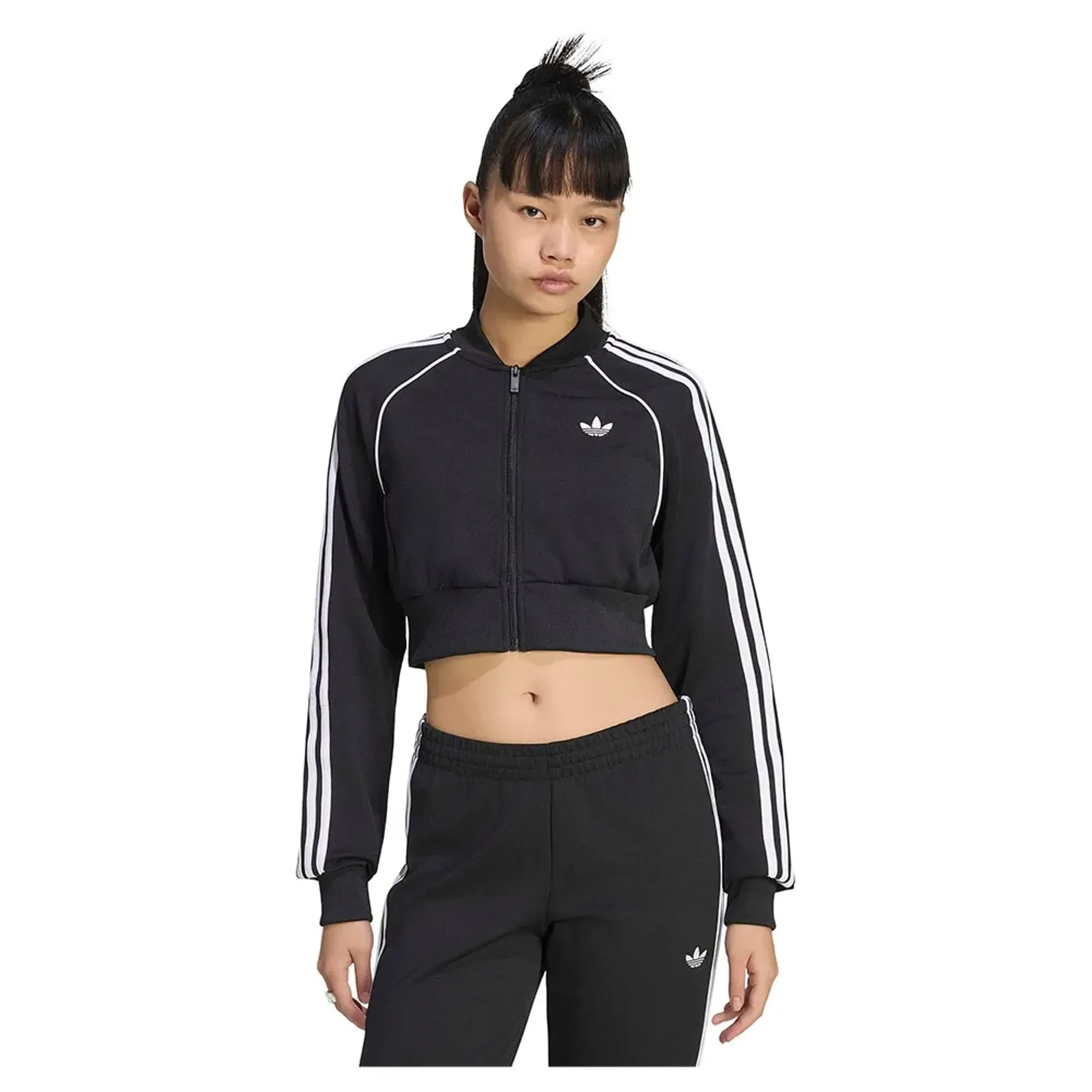 Adidas Originals Sst Cropped Track Full Zip Sweatshirt