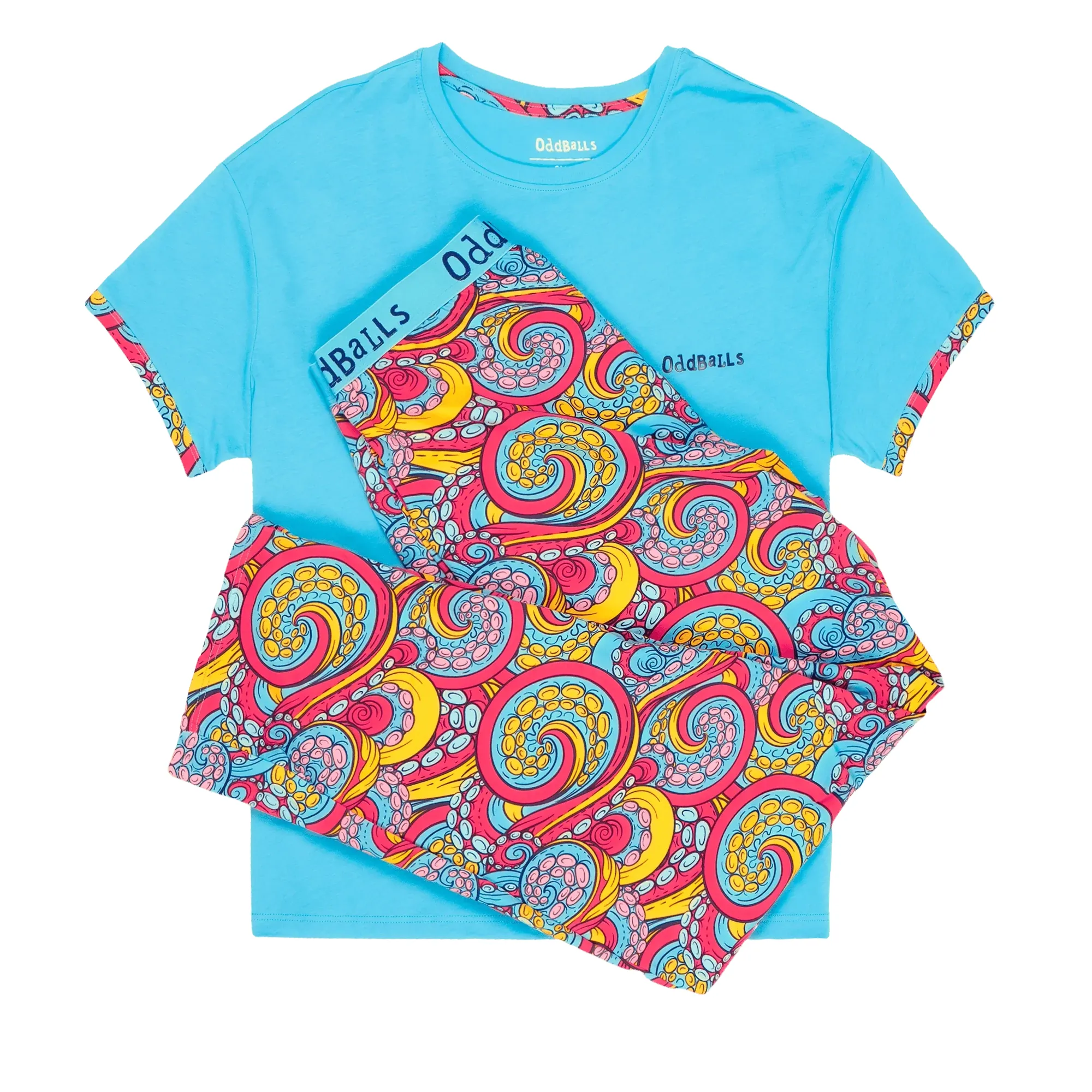 Tentacles - Women's Long Pyjamas Set (T-Shirt & Trousers)