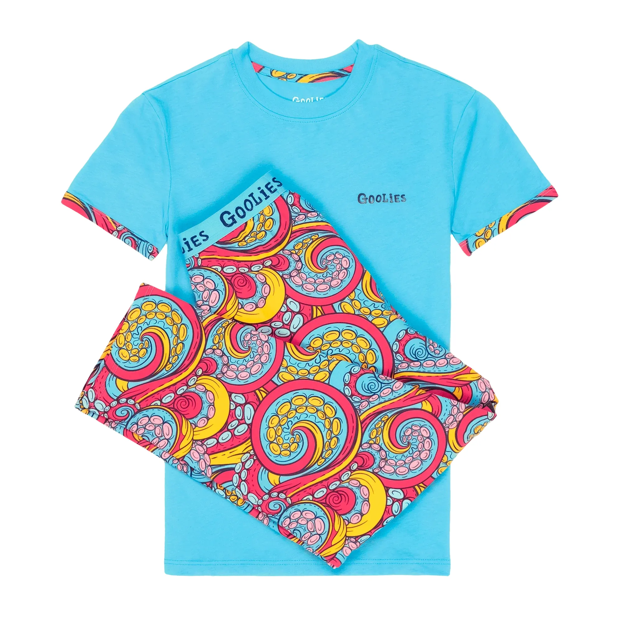 Tentacles - Kids Long Pyjamas Set (T-Shirt & Trousers)