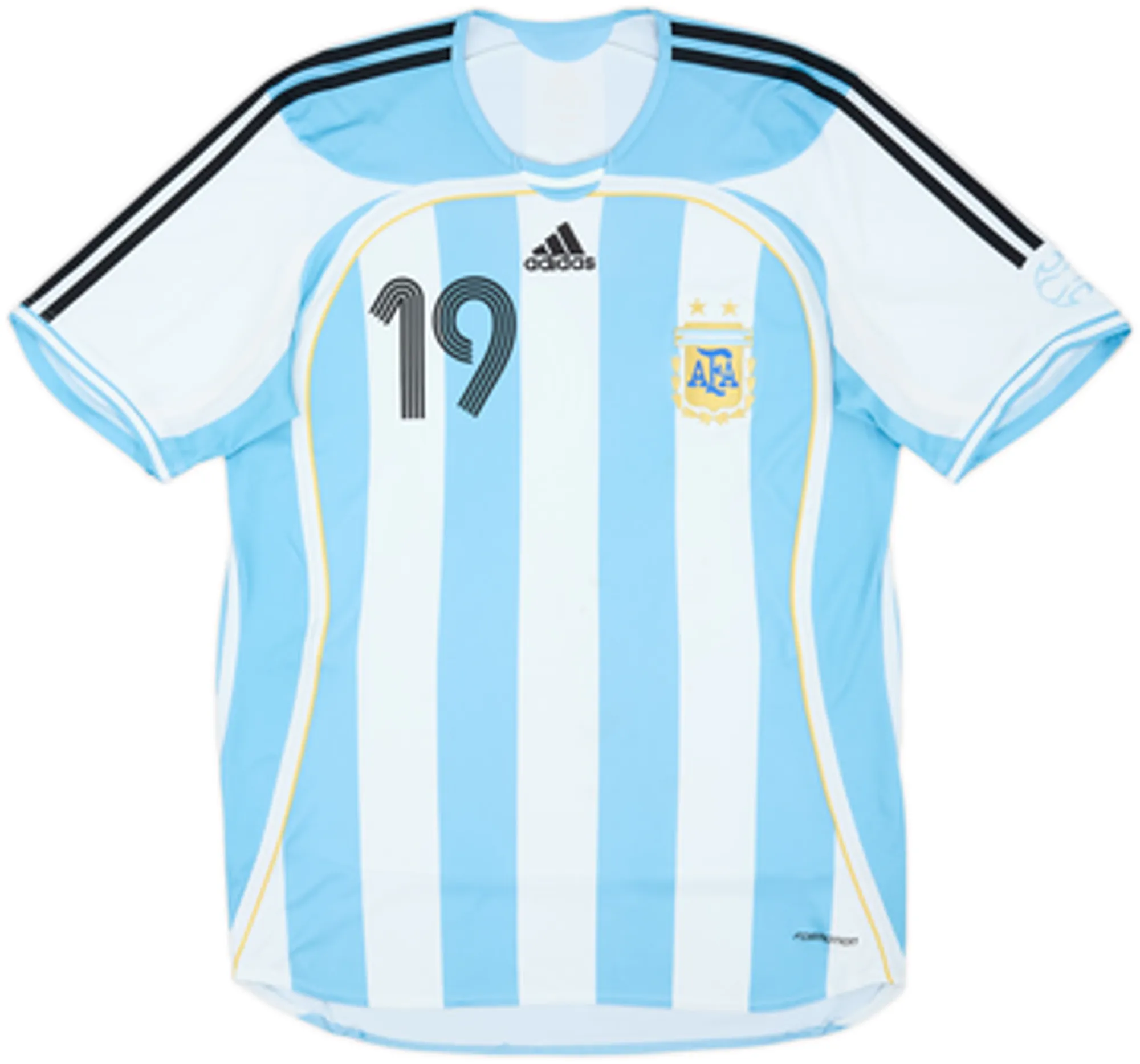 2005-07 Argentina Player Issue Home Shirt Messi #19 - 5/10 - (M)