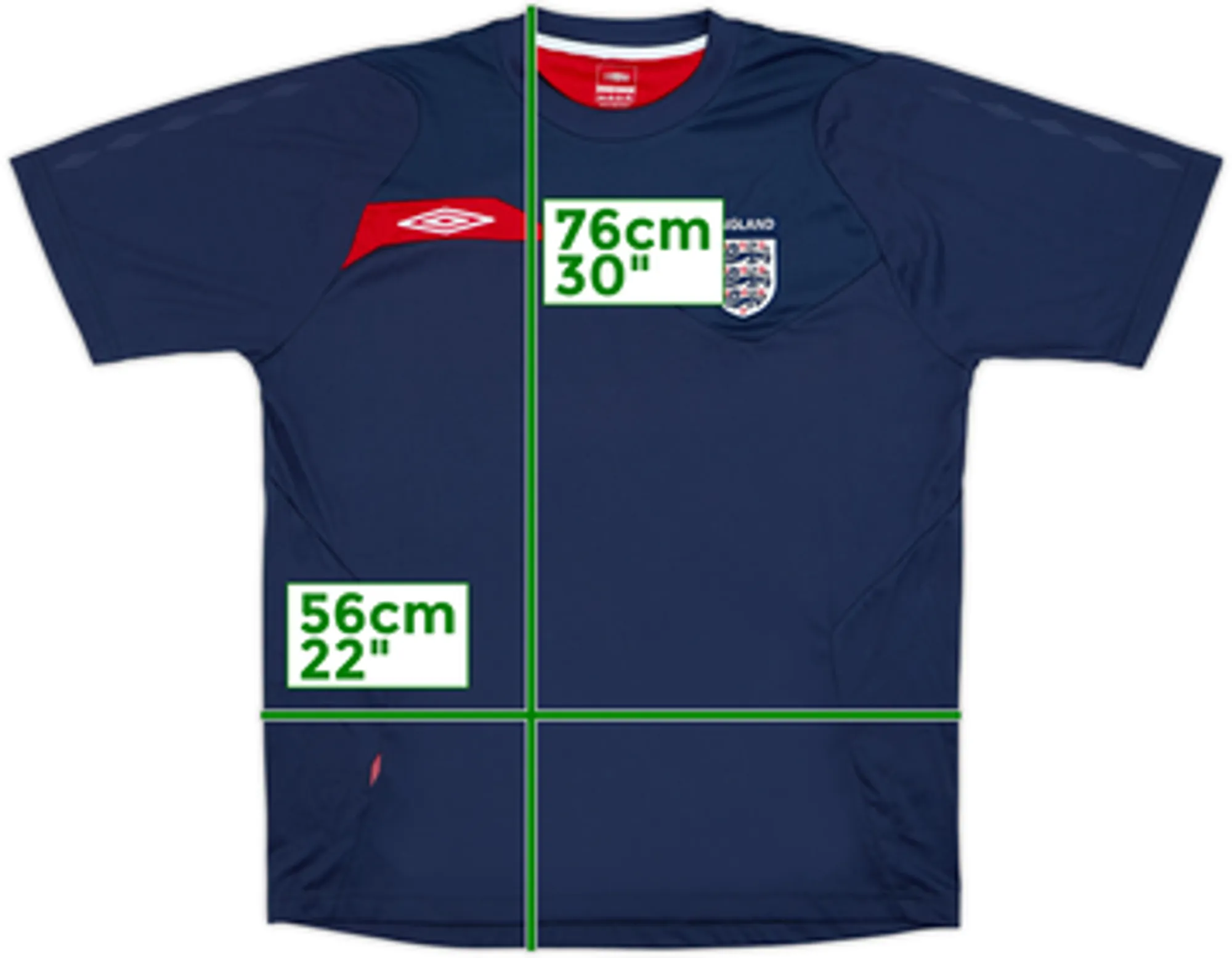2006-08 England Umbro Training Shirt - 10/10 - (L)