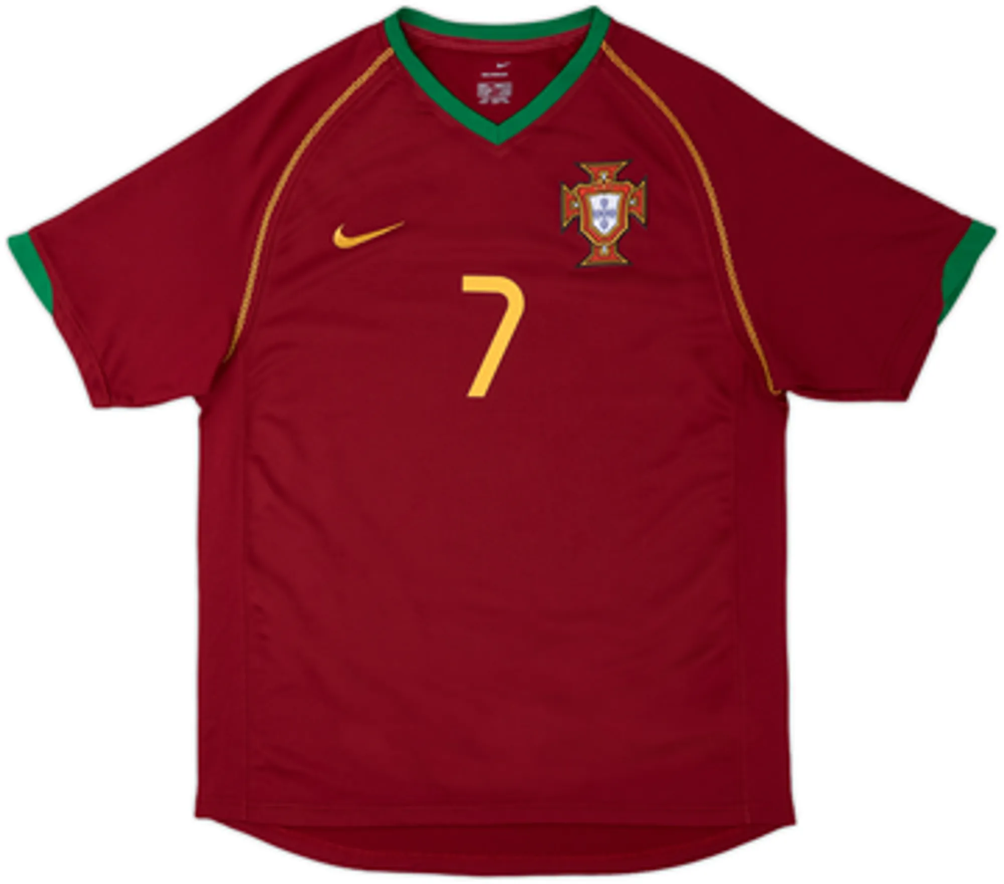 2006-08 Portugal Home Shirt Figo #7EL
