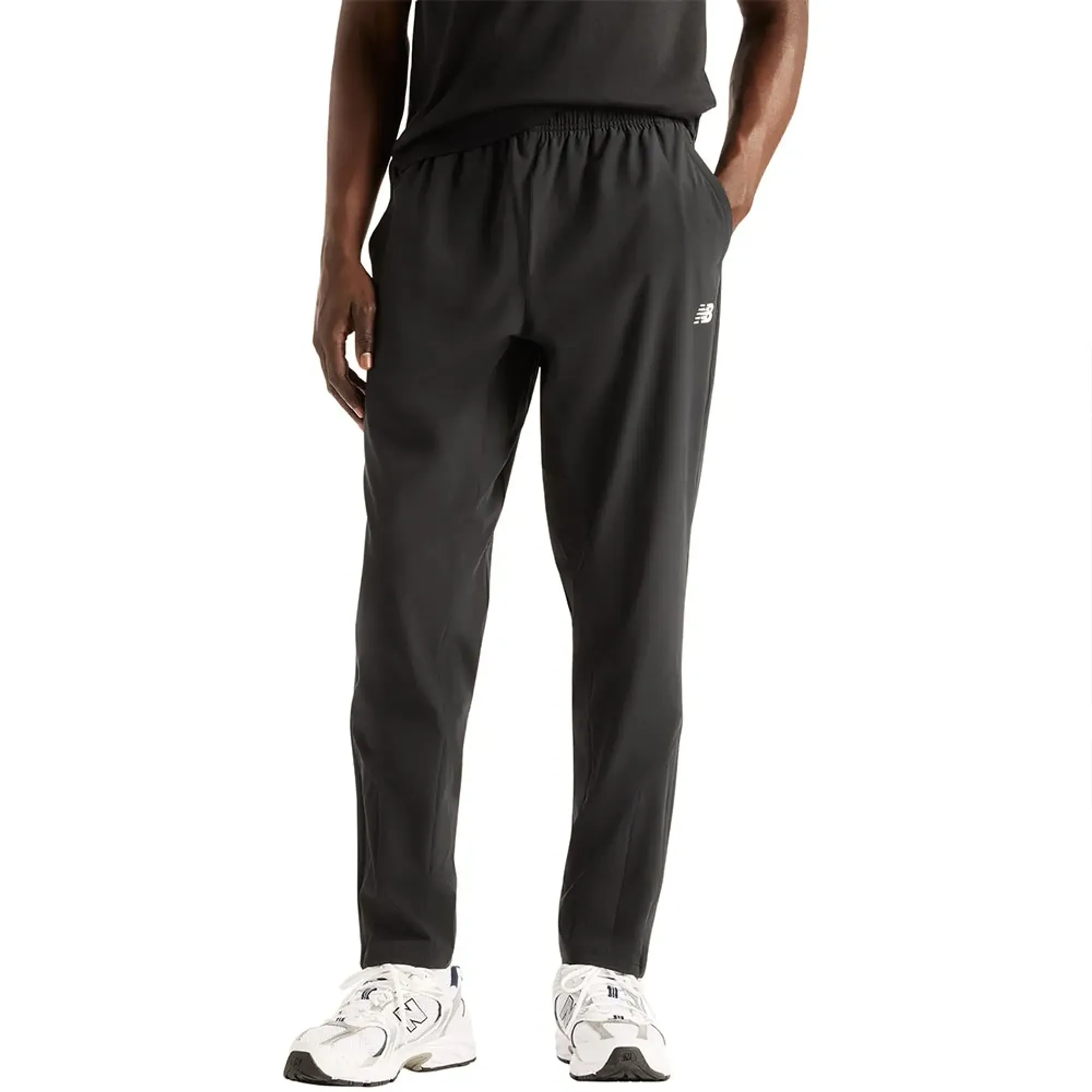New Balance Men's Utility Stretch Woven Pant in Black Polyester