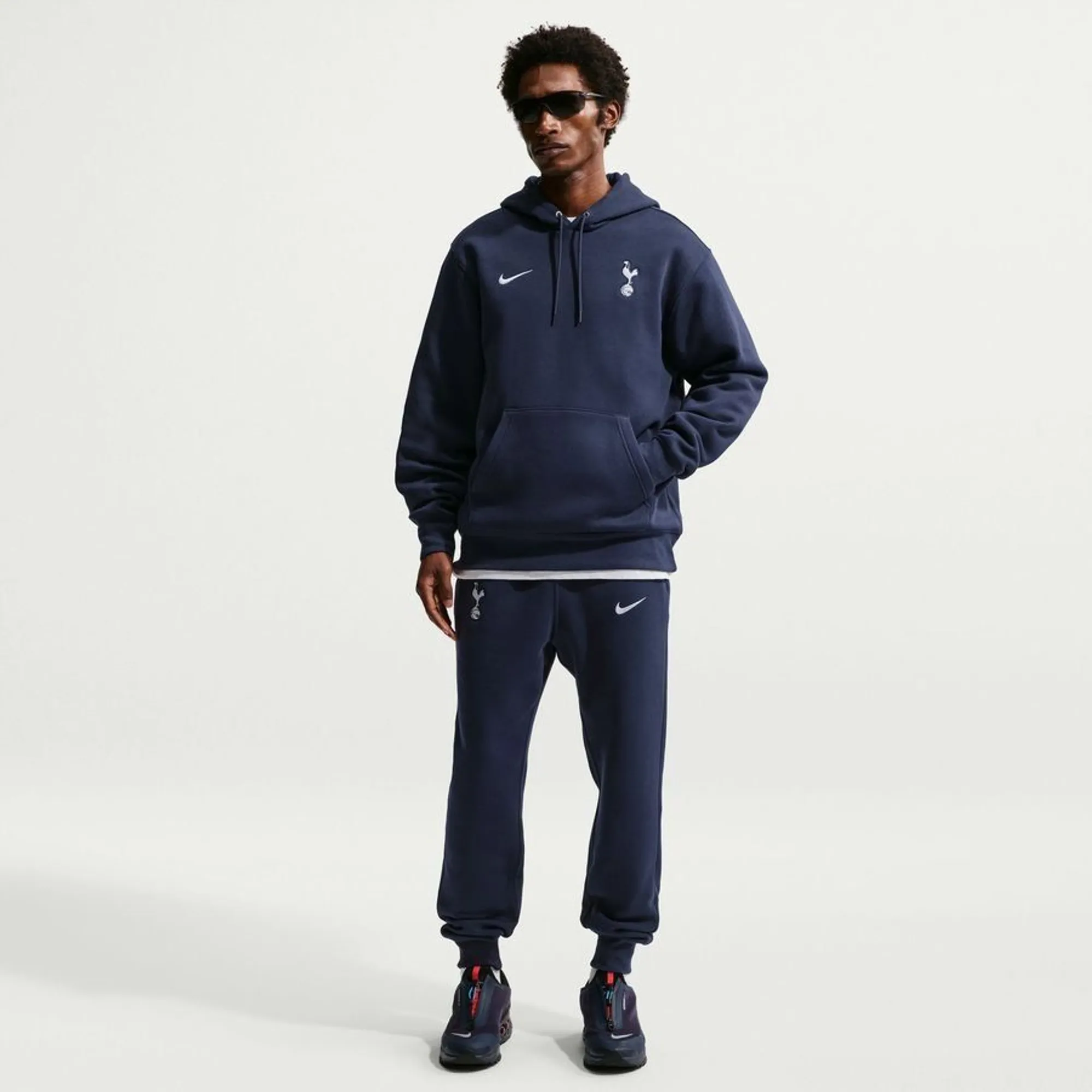 Tottenham Hoodie Nsw Club - Midnight Navy/White - ['Blue']