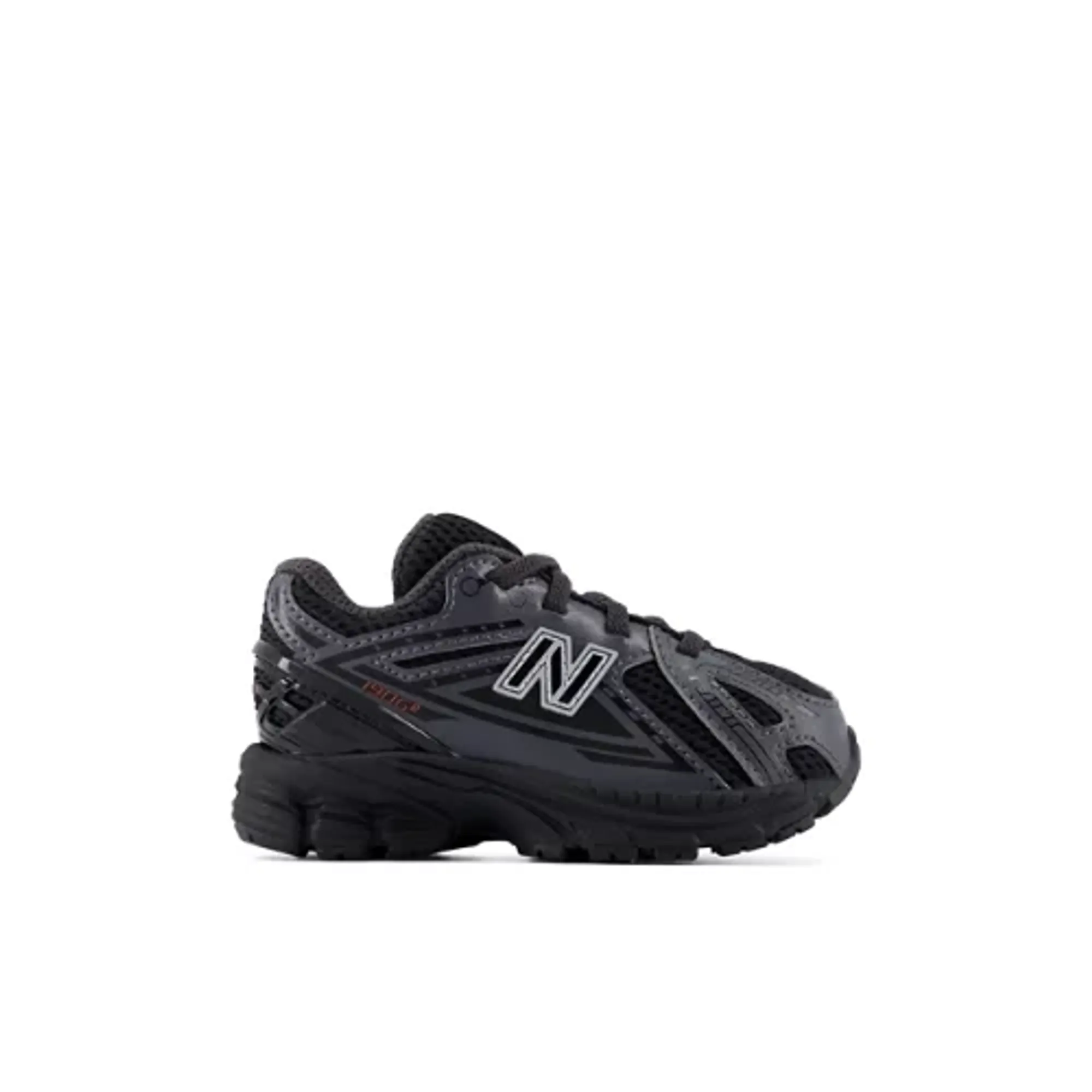 New Balance Infants 1906 Bungee Lace in Black/Grey Synthetic