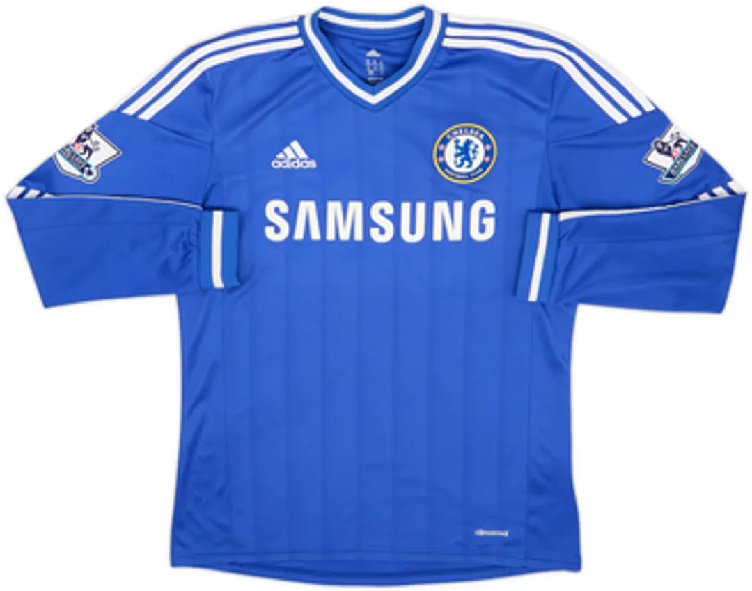 ウェア Chelsea FC Ivanovic Jersey 2013-14 Chelsea Home L/S Shirt Ivanovic #2 - 8/10 - (M